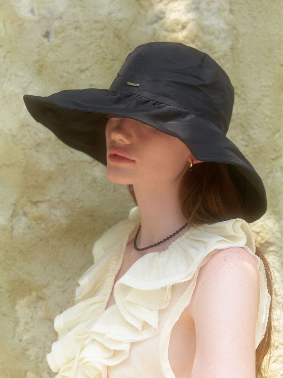 러브미몬스터(LOVE ME MONSTER) Sunflower Bucket Hat_Black (L242MCP070)