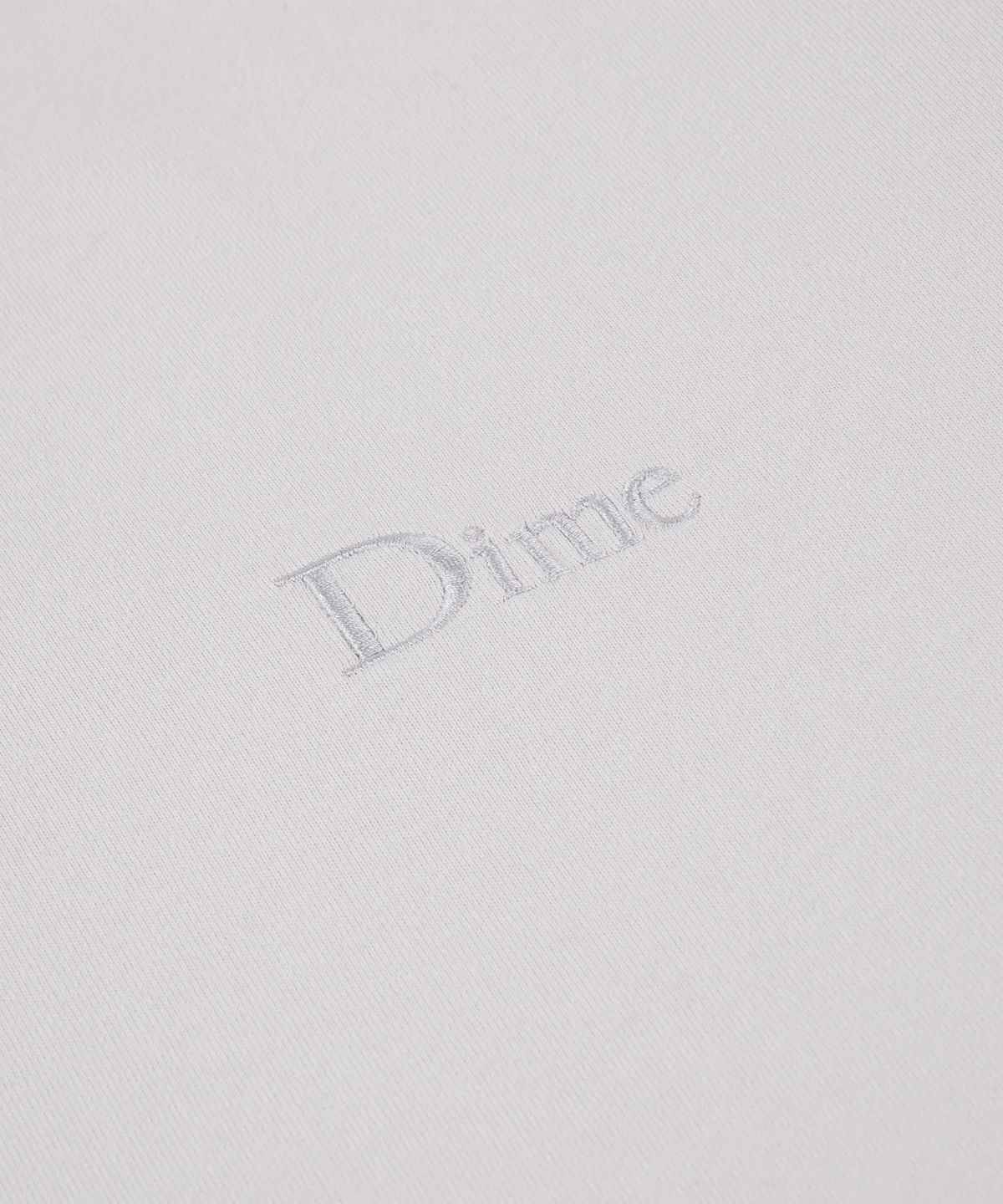 다임(DIME) 클래식 스몰 로고 크루넥 롱슬리브 티셔츠 Cement