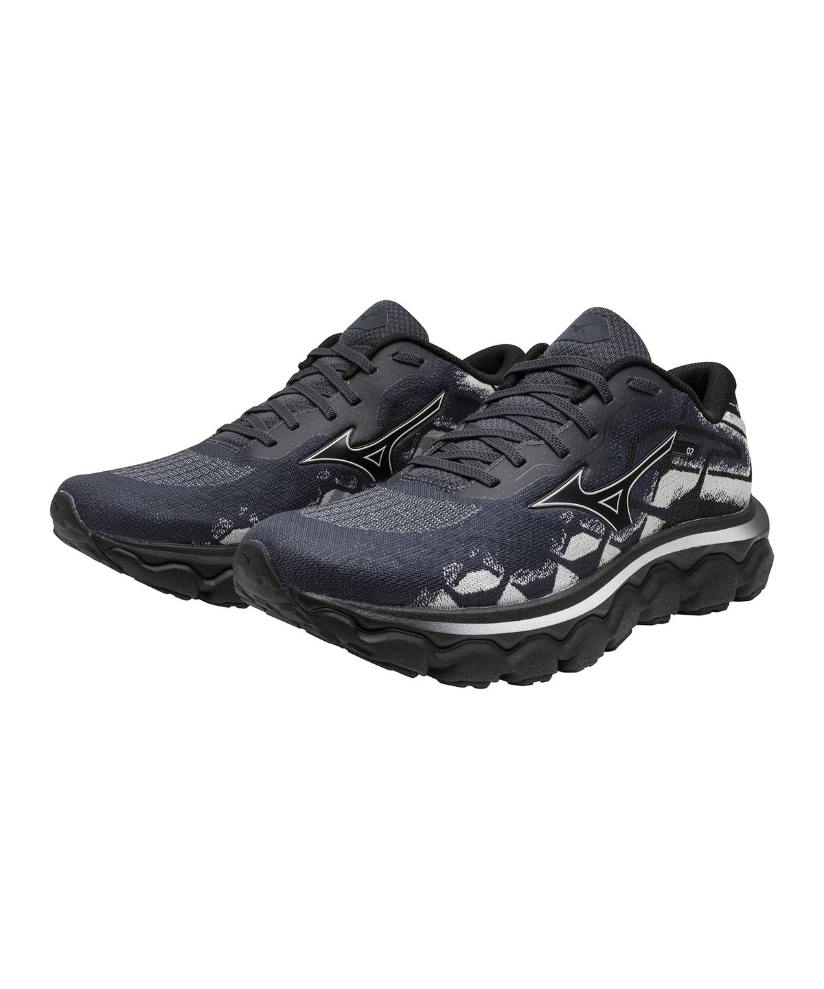 미즈노(MIZUNO) (남성) 웨이브 호라이즌 7 - 인디아 잉크:님버스 클라우드:블랙 / J1GC242653