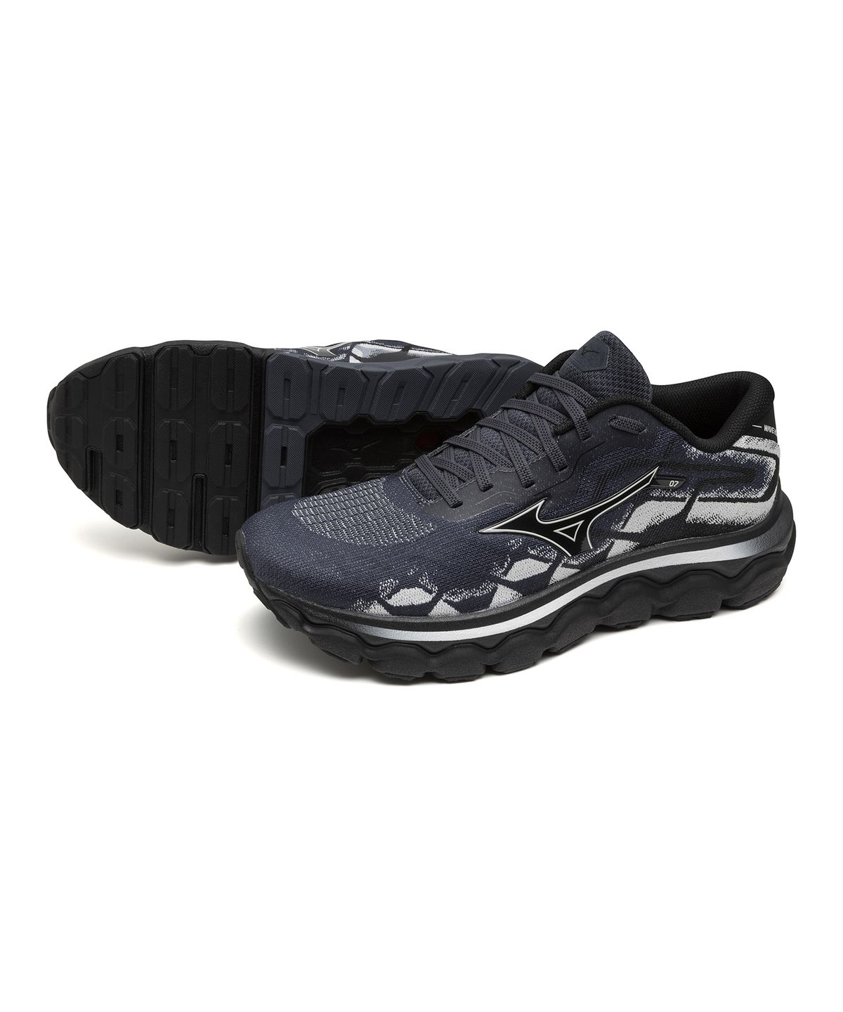 미즈노(MIZUNO) (남성) 웨이브 호라이즌 7 - 인디아 잉크:님버스 클라우드:블랙 / J1GC242653
