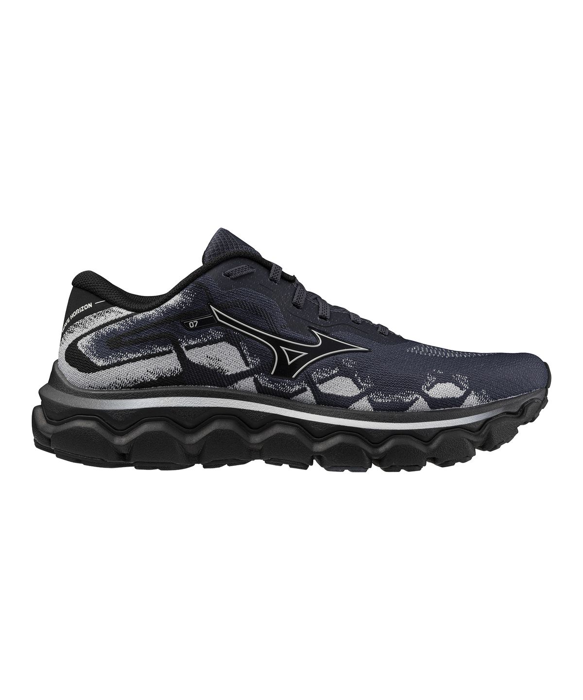 미즈노(MIZUNO) (남성) 웨이브 호라이즌 7 - 인디아 잉크:님버스 클라우드:블랙 / J1GC242653