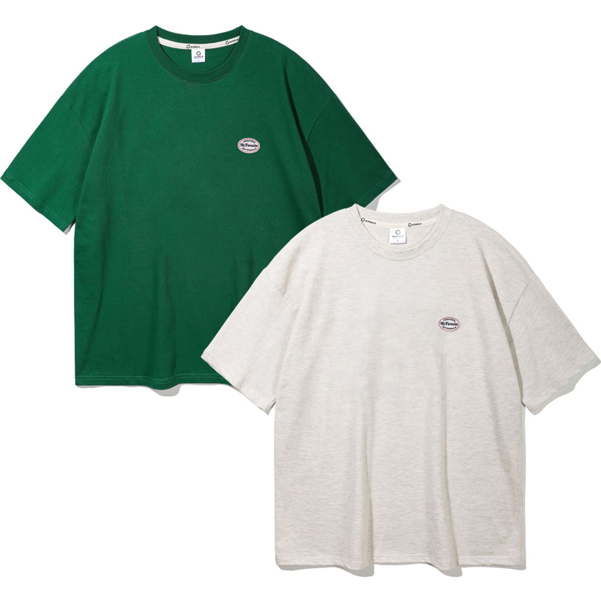 앨빈클로(ALVINCLO) [2PACK] WAPPEN 오버핏 반팔티 2종