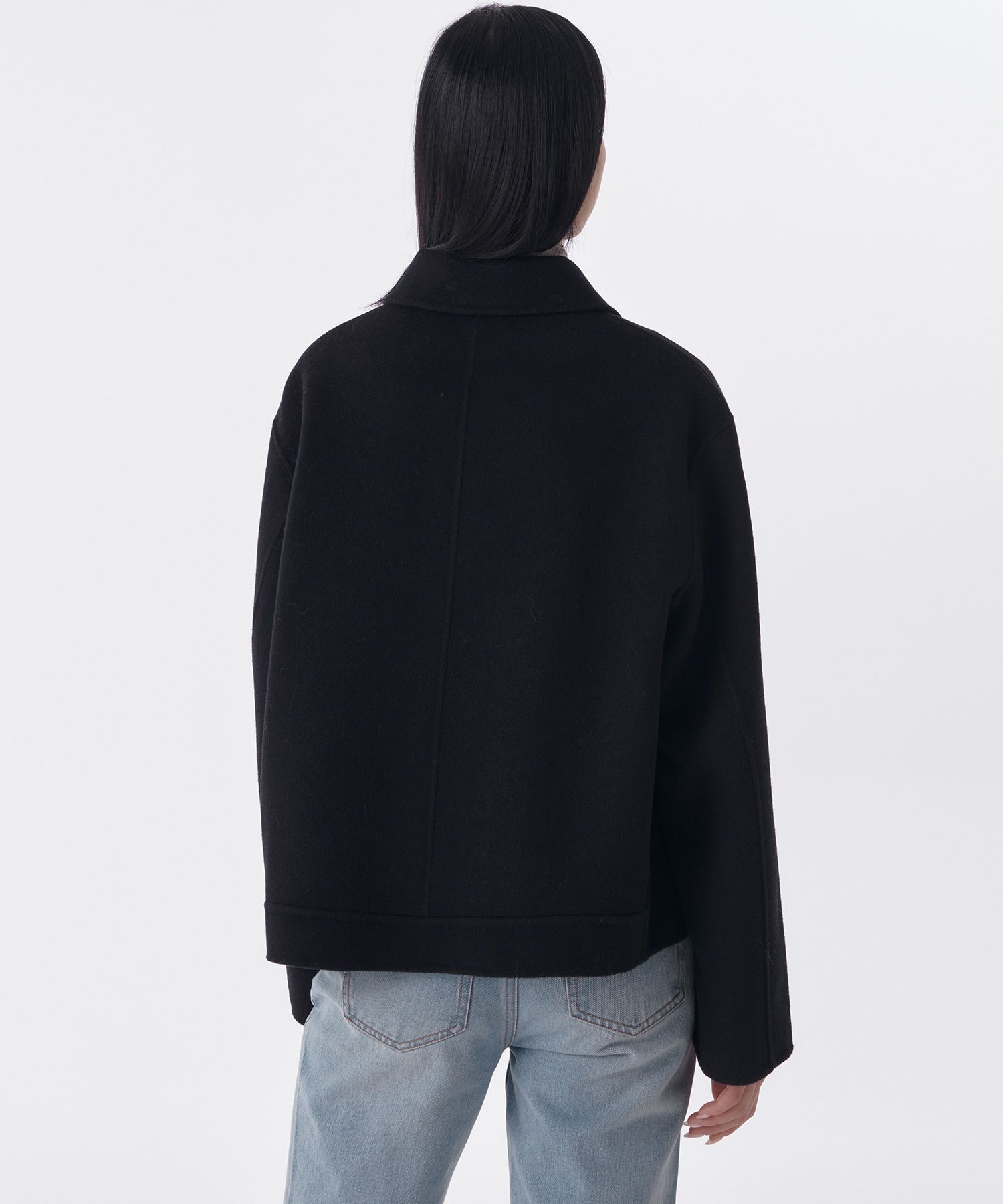 コート MUSINSA STANDARD Women's Cashmere Blend Short Mac Coat Dark MUSINSA | MUSINSA STANDARD WOMAN Women's Cashmere Blend