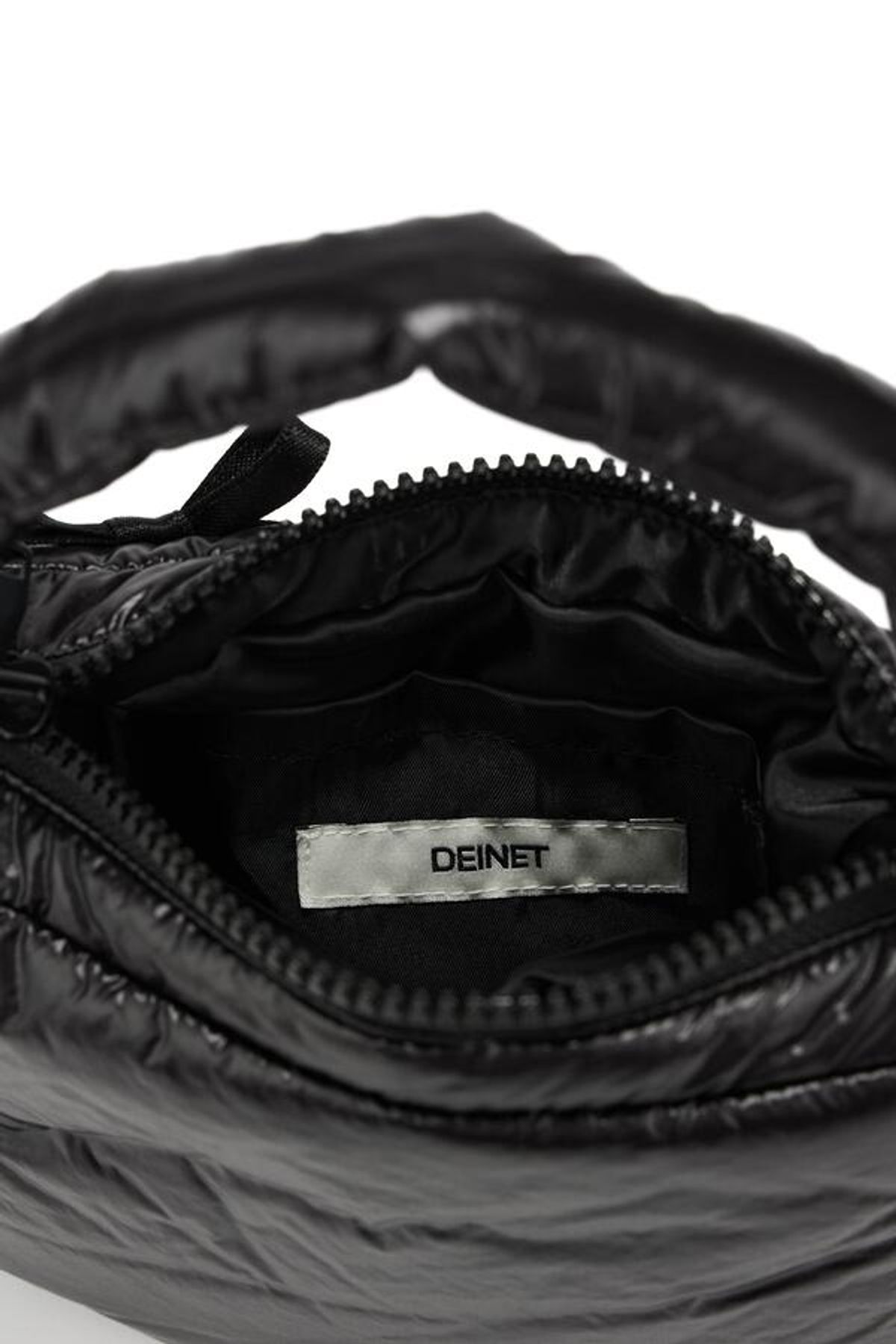 다이닛(DEINET) RIBBON CLOUD MINI TOTE BAG IN BLACK