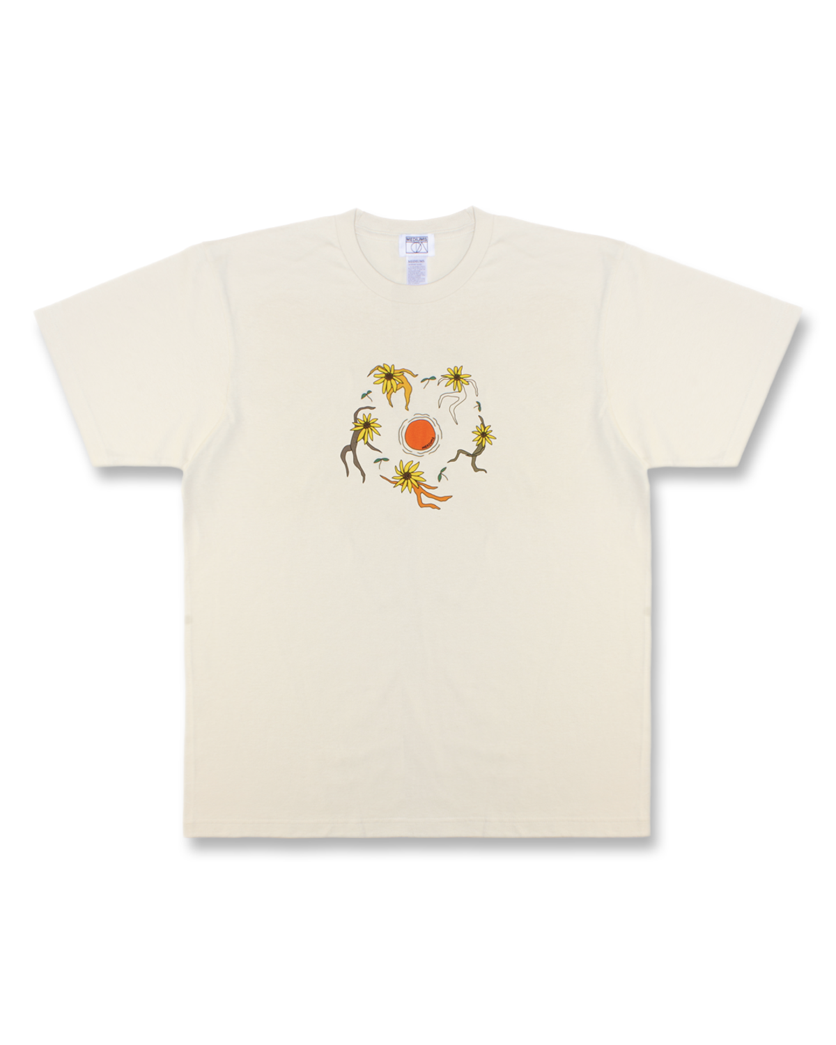 미디엄스(MEDIUMS) Sun Dance Tee - Beige (태양 춤 티셔츠)
