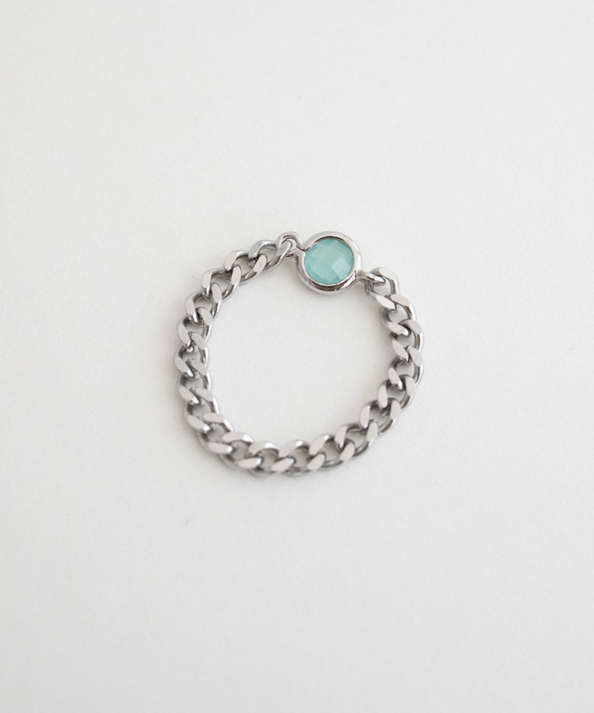 메리모티브(MERRYMOTIVE) Mint pendant with surgical chain ring