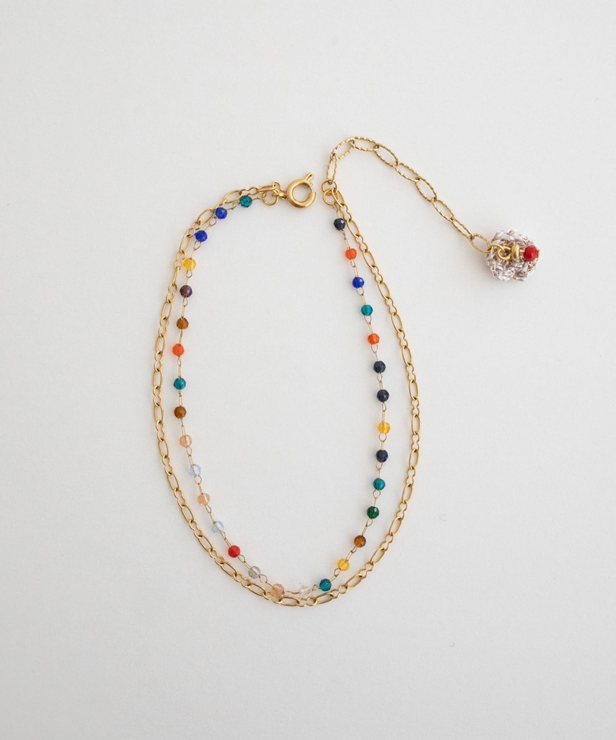 메리모티브(MERRYMOTIVE) [2way] Colorful double chain surgical bracelet/anklet