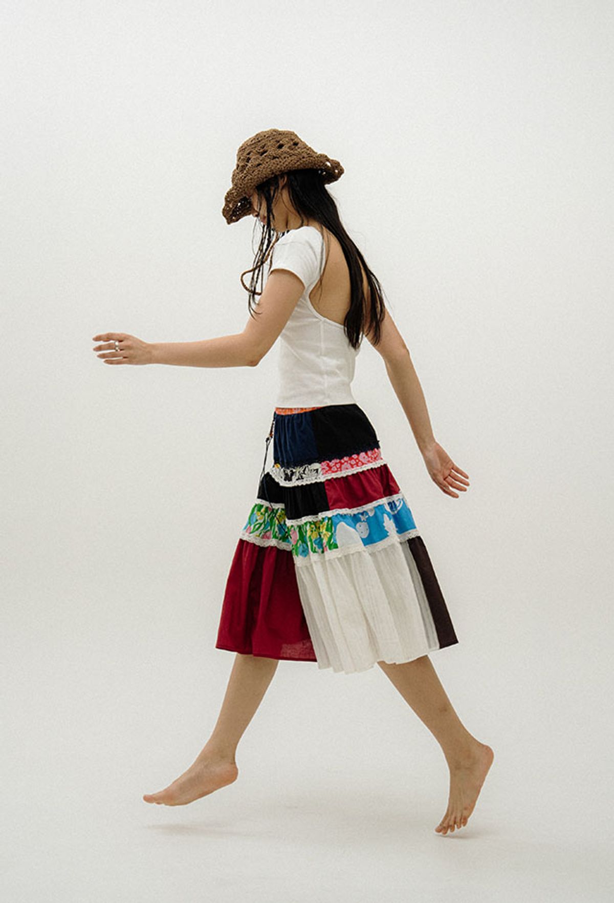 오로지(OROGEE) PATCHWORK TWO-WAY DRESS