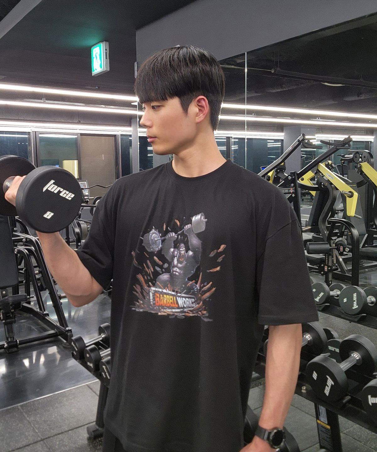 바벨웍스(BARBELLWORKS) 블랙 몬스터 오버핏