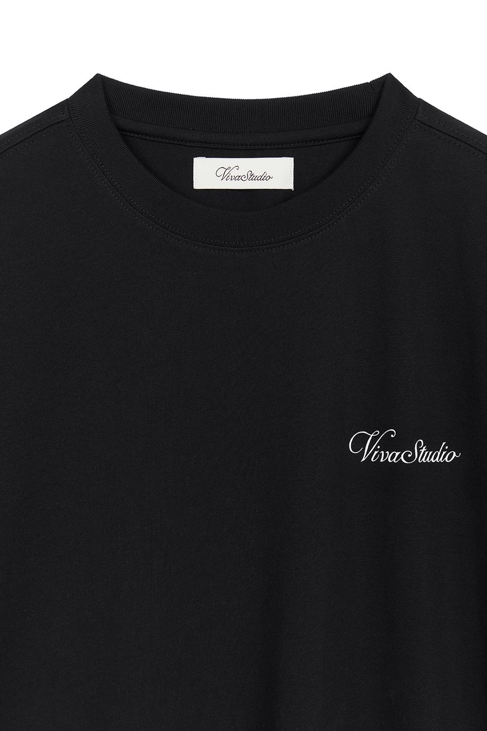 MUSINSA公式 | VIVASTUDIO CURSIVE LOGO T SHIRT 2PACK [WHITE