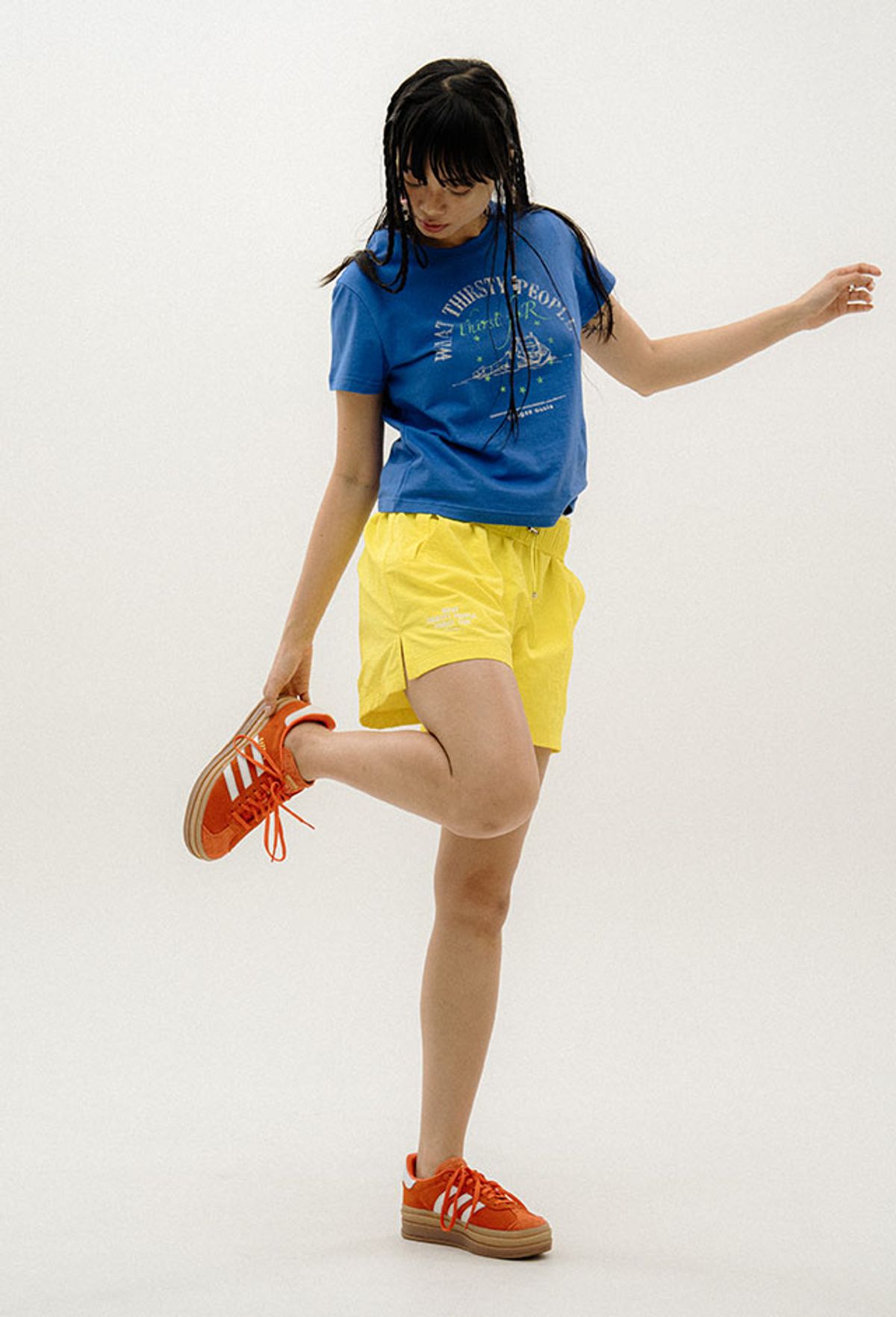 오로지(OROGEE) DESERT CLUB SWIM SHORTS_LEMON YELLOW