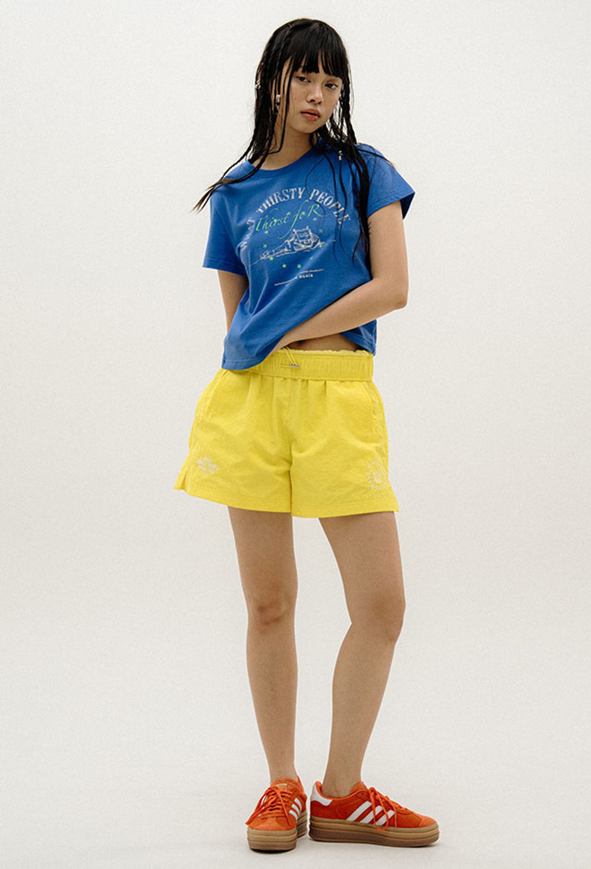 오로지(OROGEE) DESERT CLUB SWIM SHORTS_LEMON YELLOW
