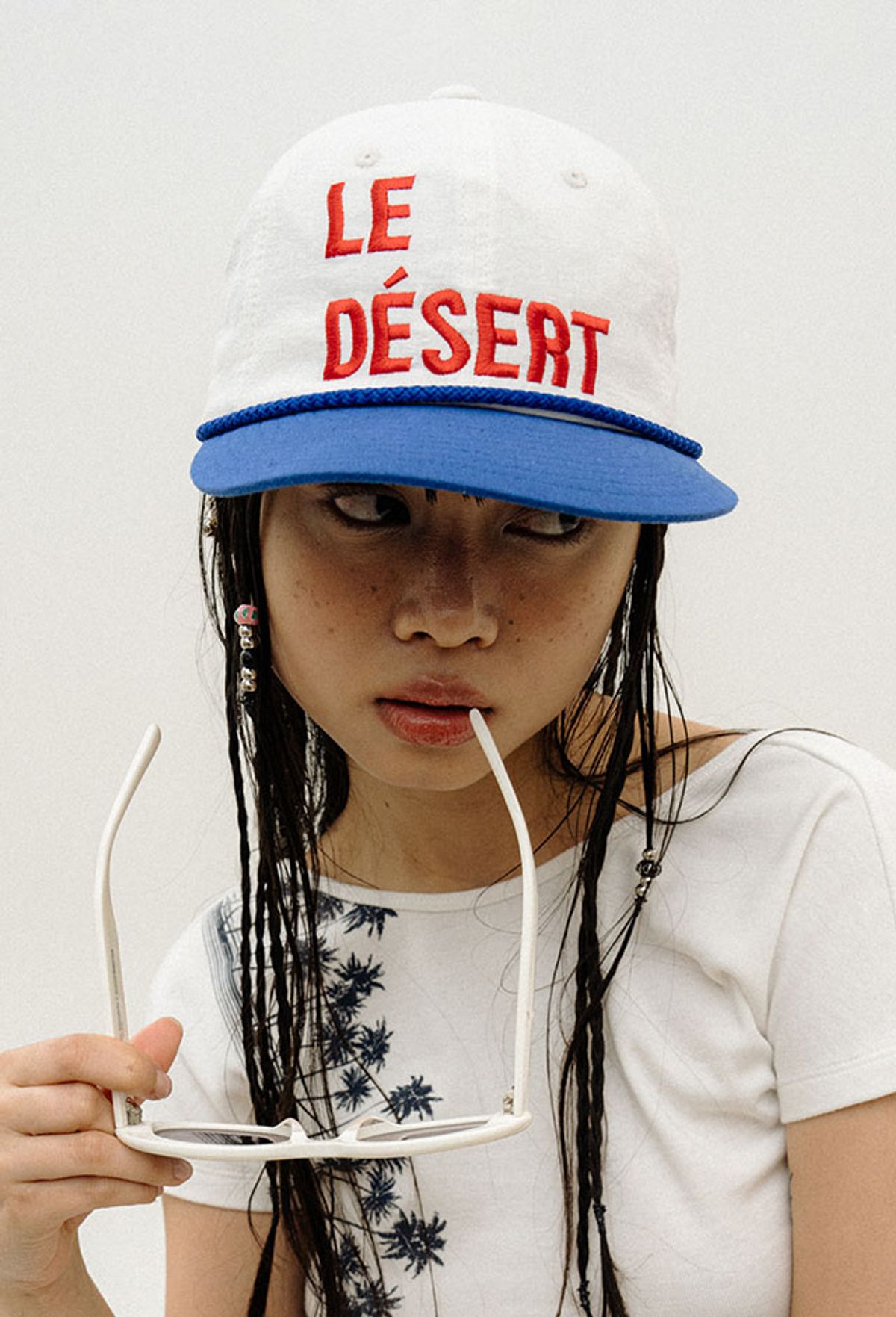오로지(OROGEE) LE DESERT BALL CAP_WHITE