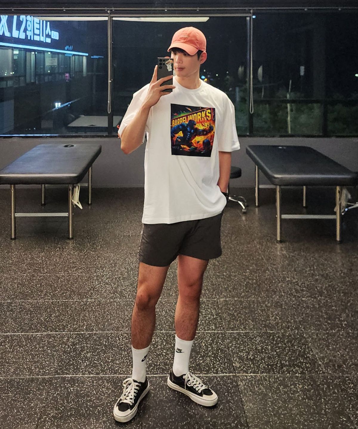 바벨웍스(BARBELLWORKS) 레드 몬스터 오버핏