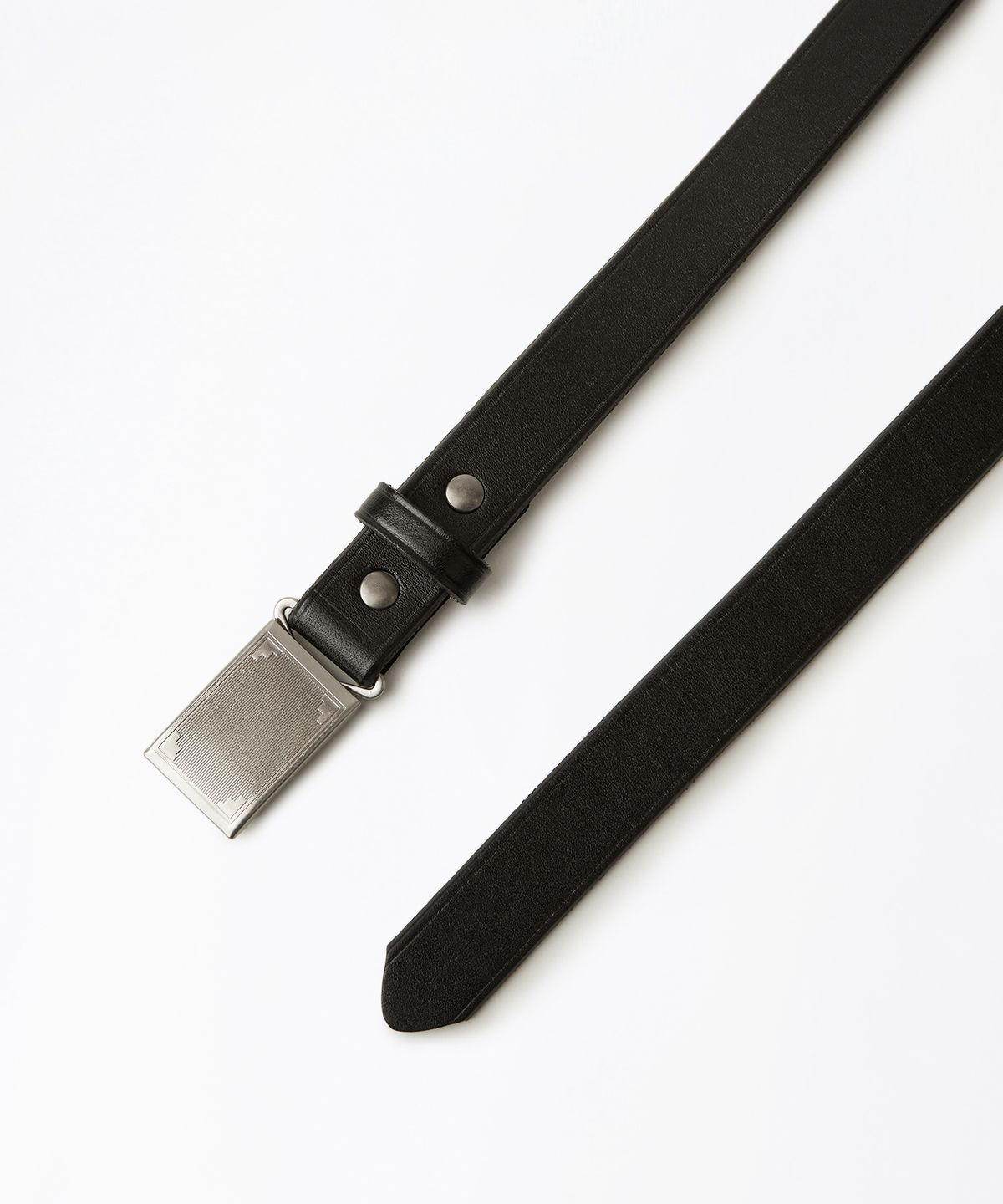 아웃스탠딩(OUTSTANDING) OSTD PLAQUE BELT_SILVER