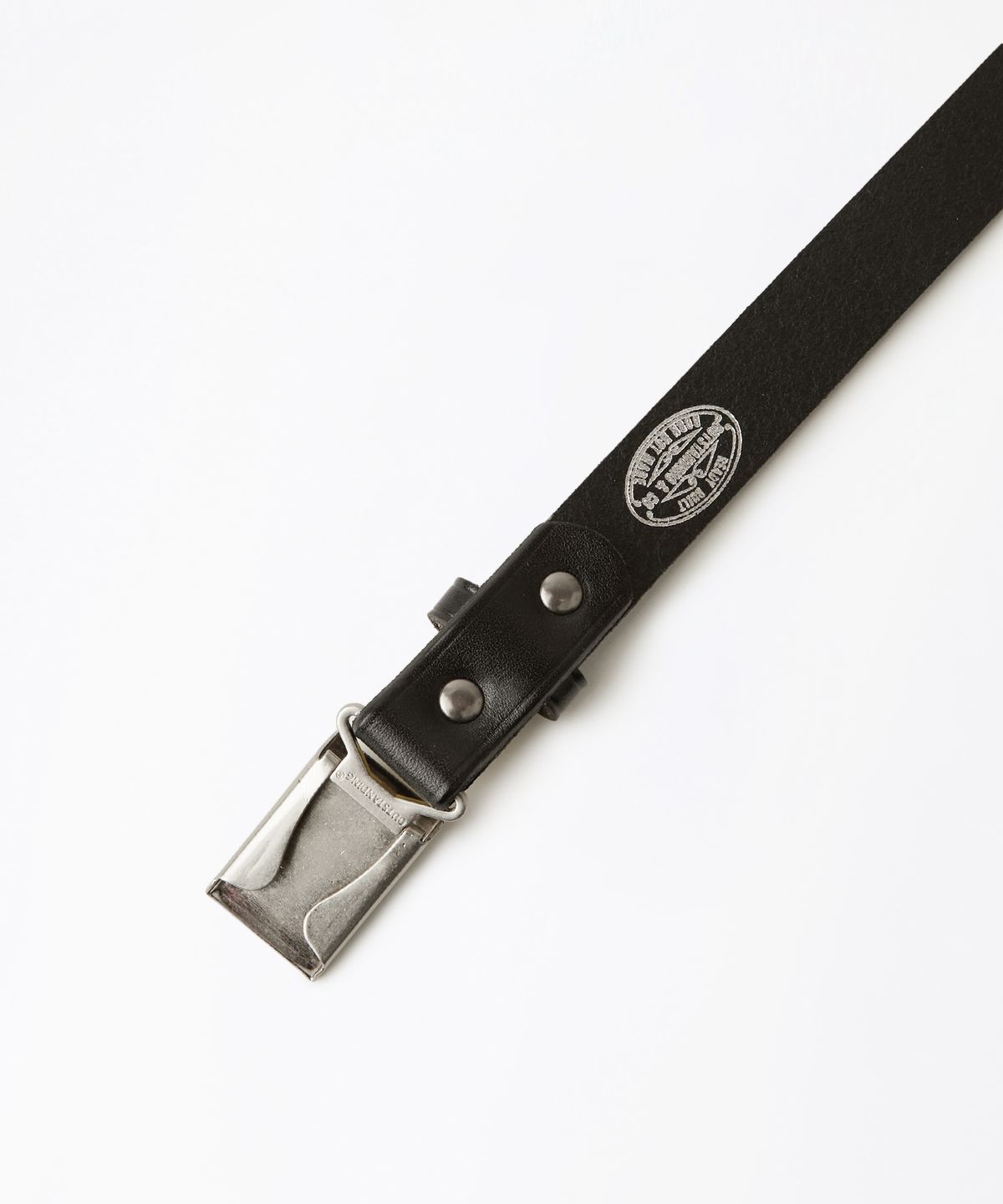 아웃스탠딩(OUTSTANDING) OSTD PLAQUE BELT_SILVER