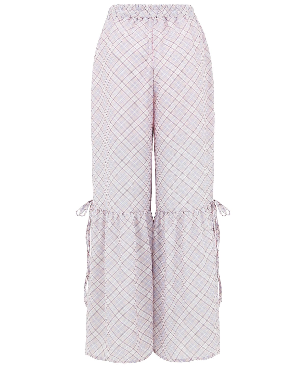 플라즈마스페어(PLASMA SPHERE) CHECK PANTS IN PINK (체크 셔링 팬츠)