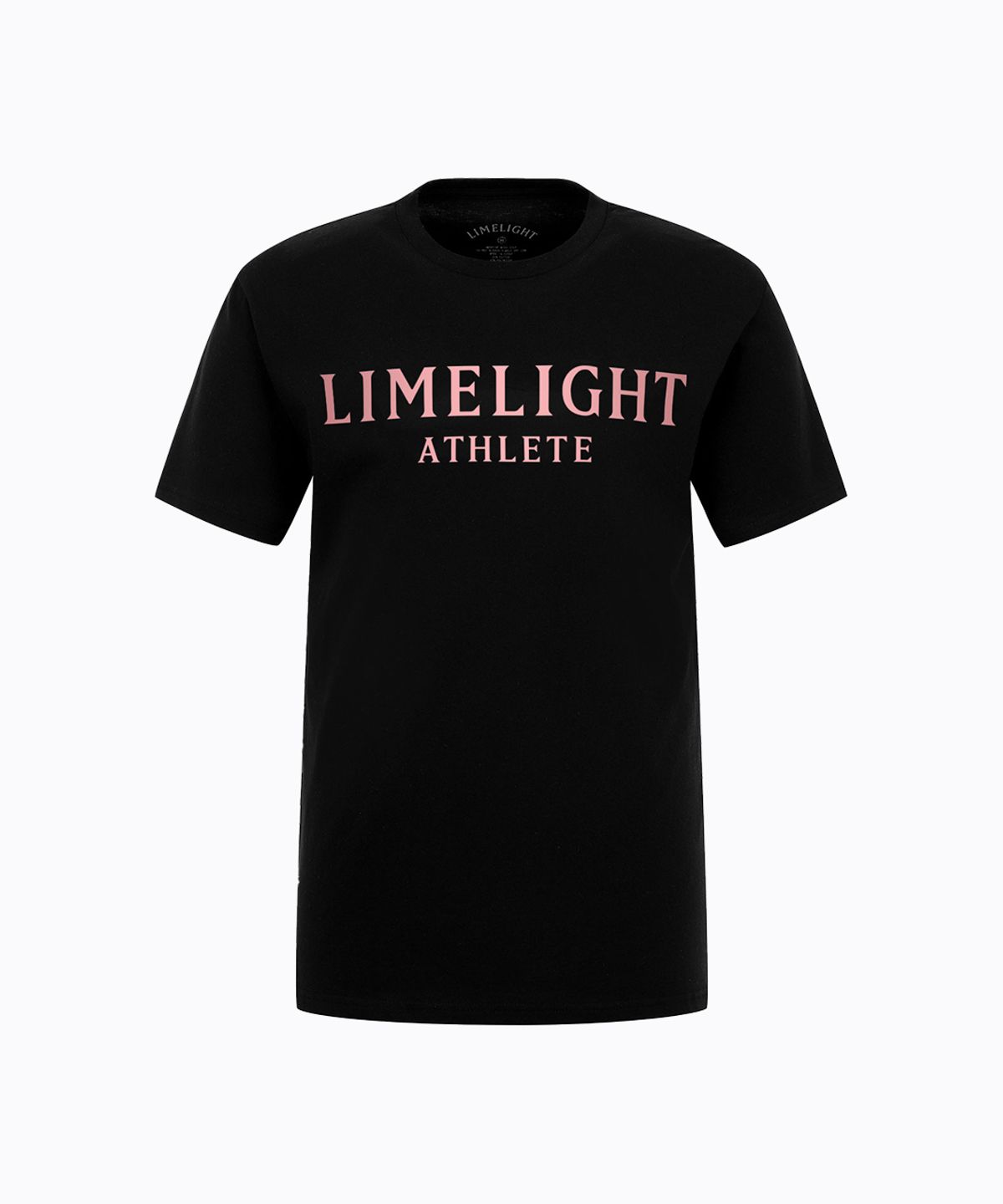 라임라잇 어패럴(LIMELIGHT APPAREL) 애슬릿 티셔츠 (블랙/핑크)