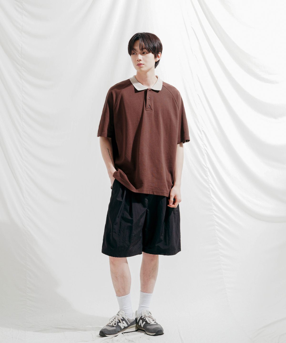 제멋(JEMUT) 이지썸머 나일론 하프팬츠 블랙 OYSP2566