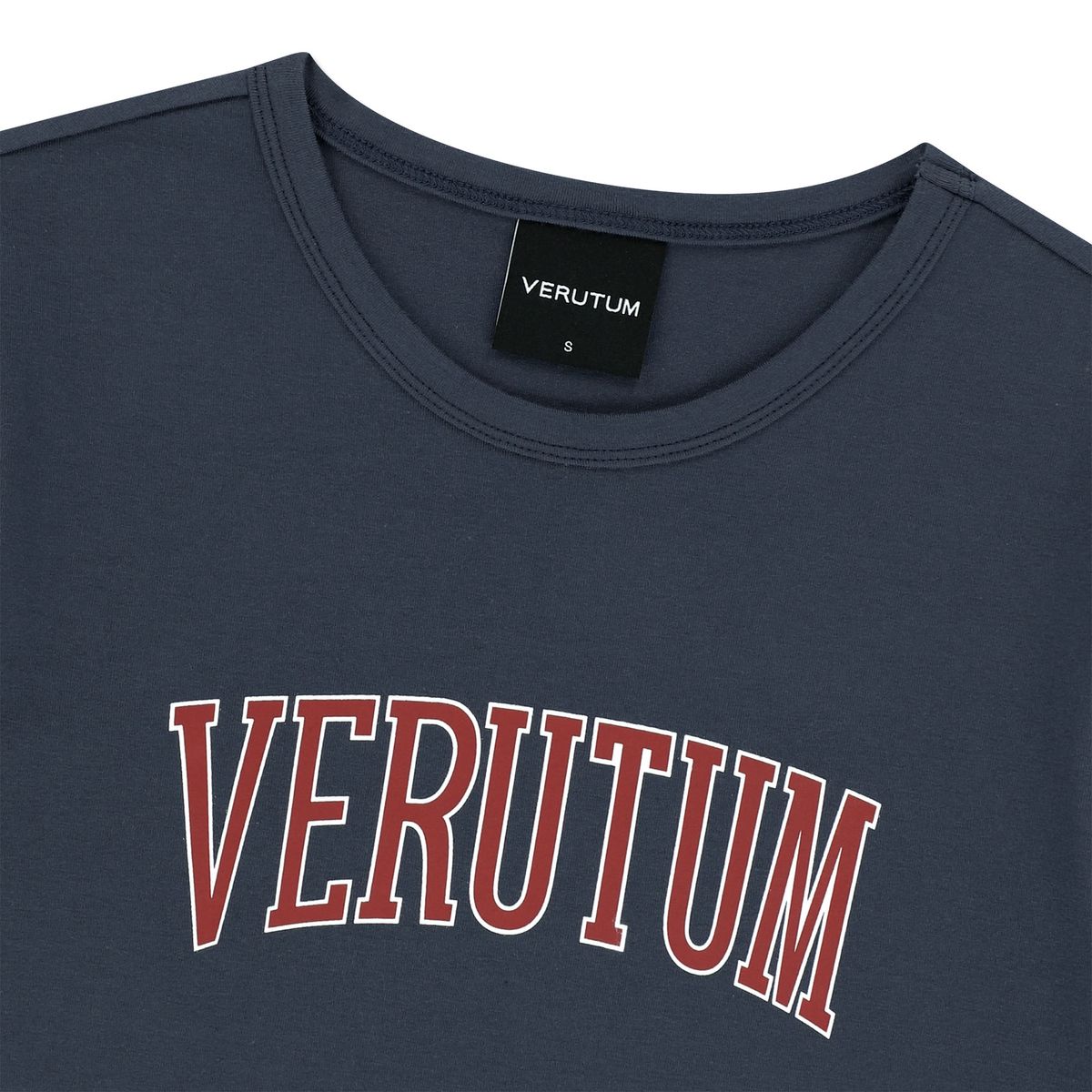 베루툼(VERUTUM) 아치 로고 티셔츠 네이비