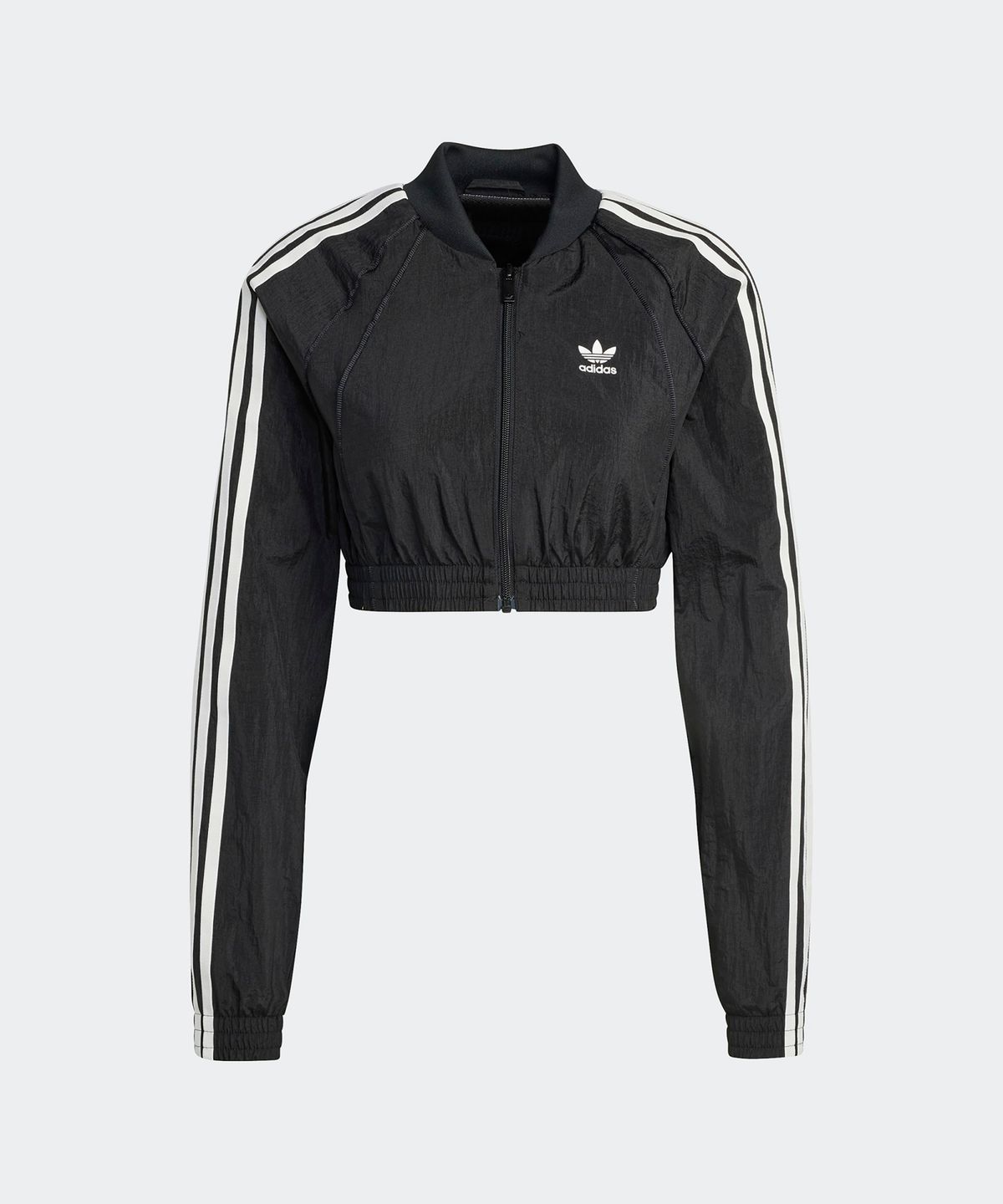 아디다스(ADIDAS) 크롭 트랙탑 - 블랙 / IW5484