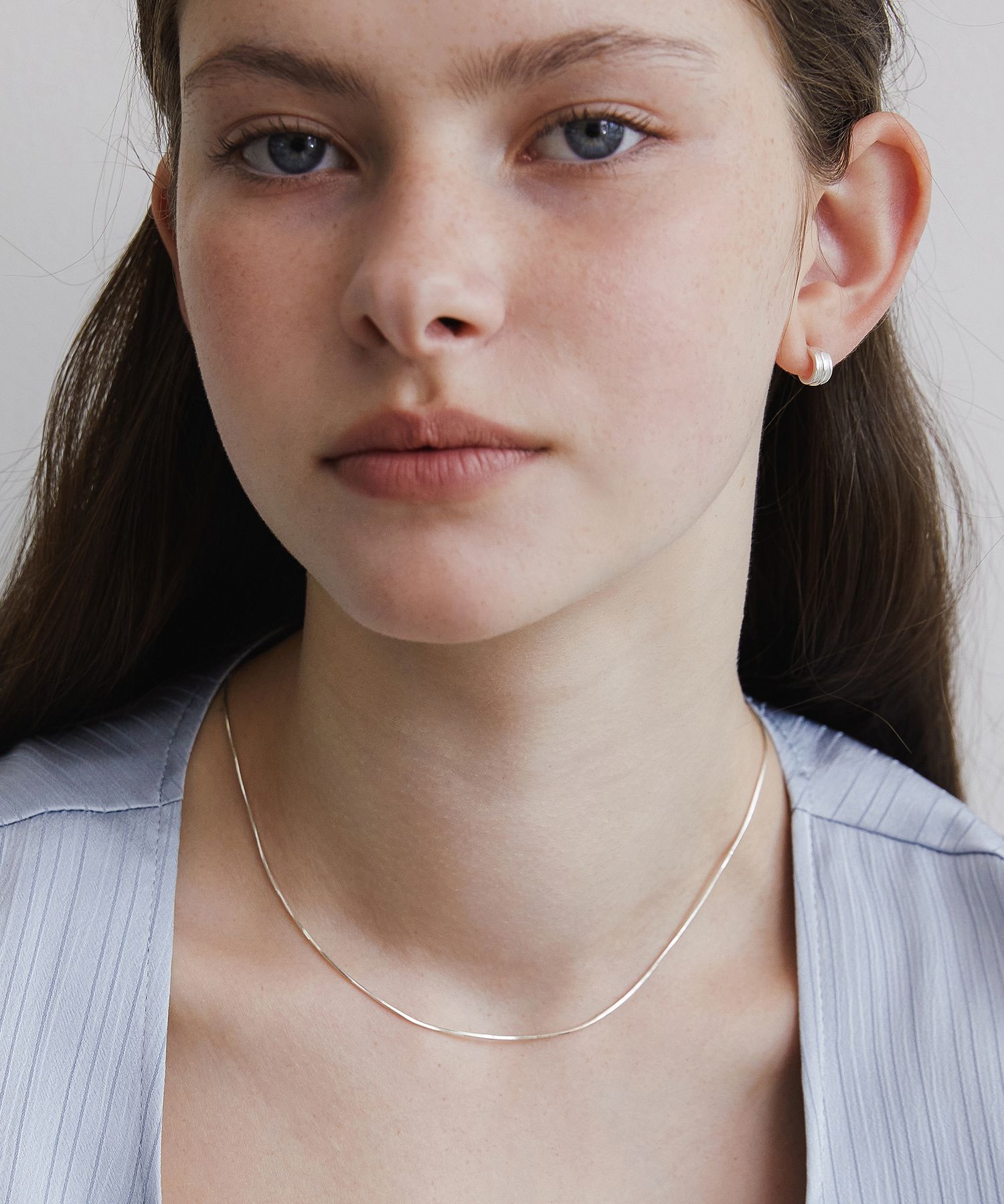MUSINSA | TATIANA (Silver 925) Daily Slim Snake Chain
