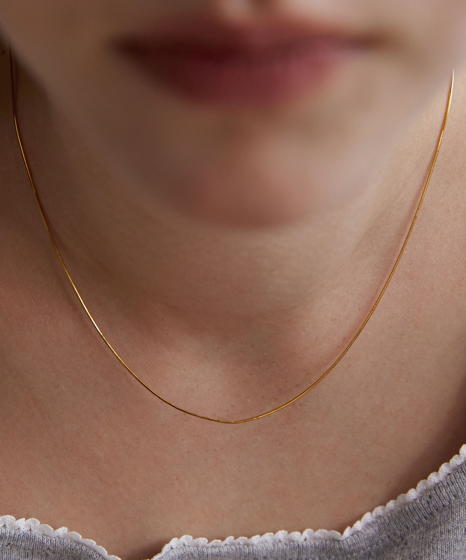 MUSINSA | TATIANA (Silver 925) Daily Slim Snake Chain