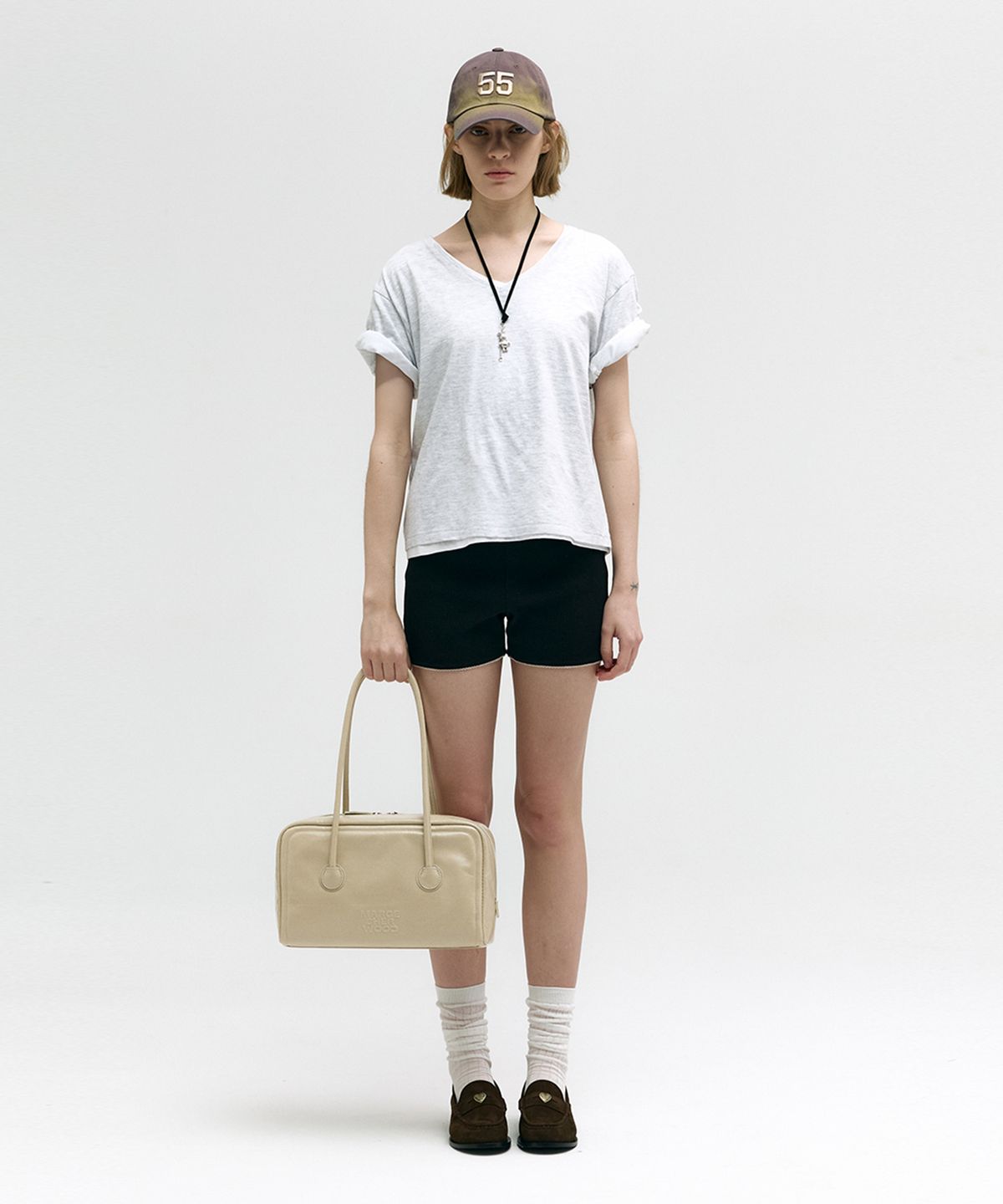 마지셔우드(MARGESHERWOOD) SOFT BOSTON_cream beige crinkle
