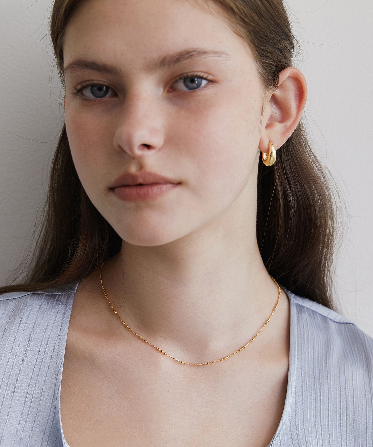 ☆TATIANA☆ Silver 925 basic ball chain necklace NZ2415 61QE4okqwLL._UY1000_.jpg