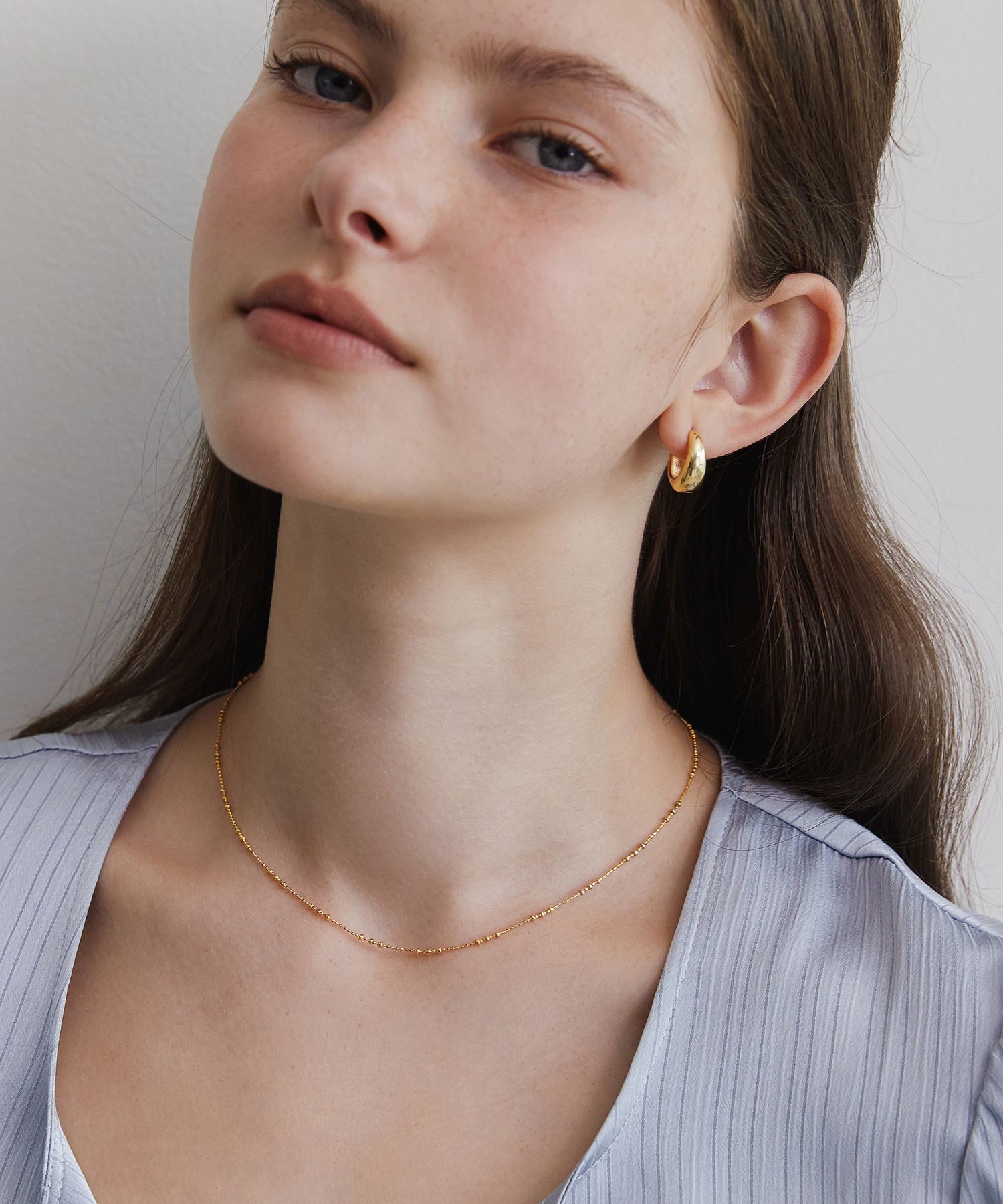 【TATIANA】Basic Ball Chain Necklace NZ2415〜ネックレス ボールチェーン ボール TATIANA(タチアナ) ネックレス