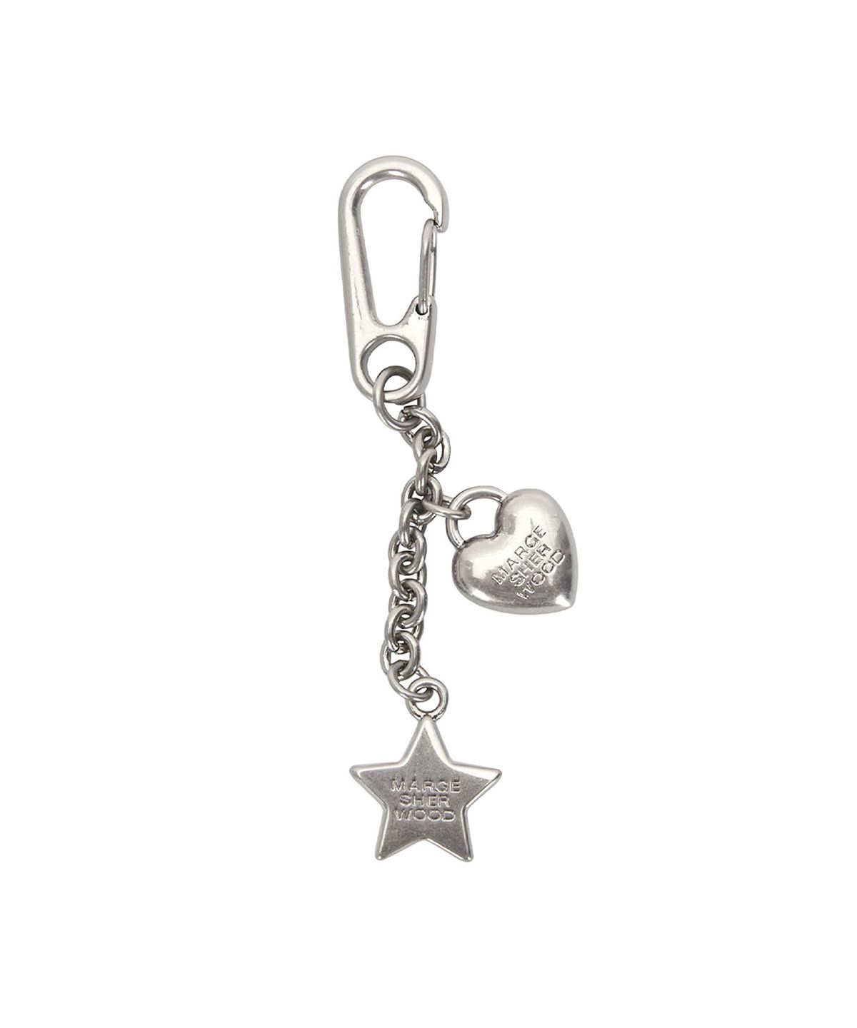 마지셔우드(MARGESHERWOOD) HEART STAR KEYCHAIN_2colors