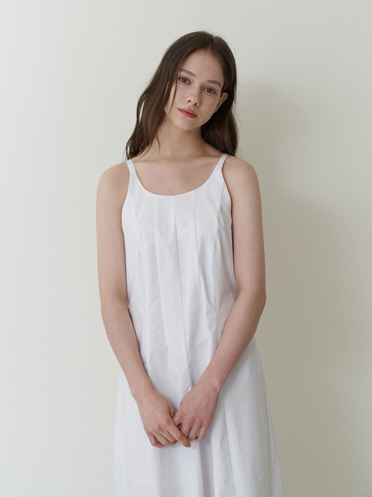 카인더베이비(KINDABABY) semi halter long dress - white