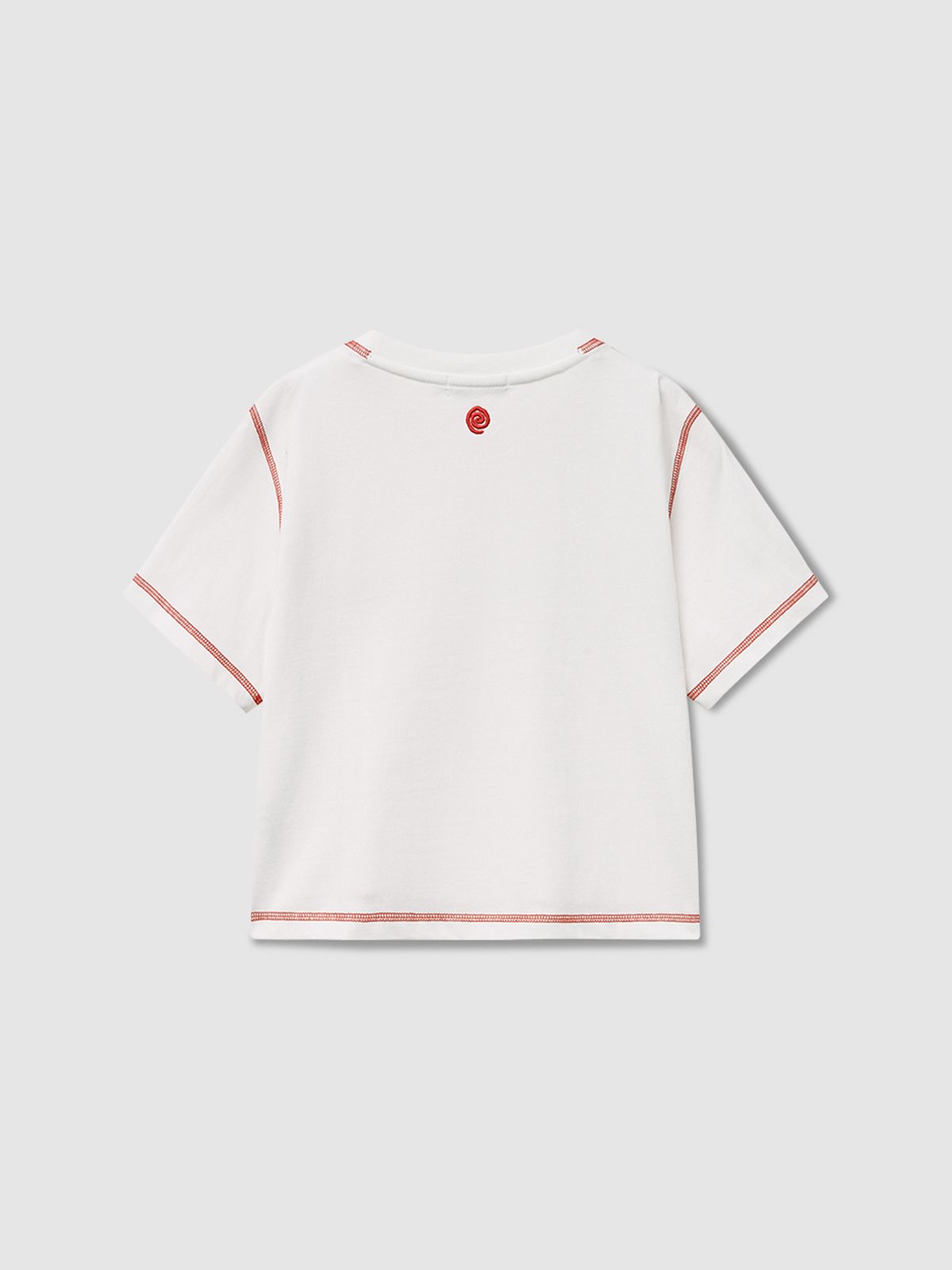 탭루덴스(TABBLUDENS) WM_Orange Stitch Tee_Off White