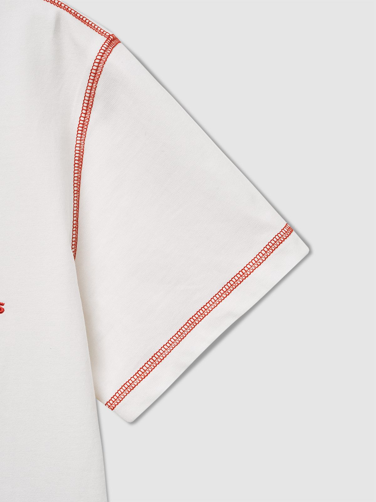 탭루덴스(TABBLUDENS) WM_Orange Stitch Tee_Off White