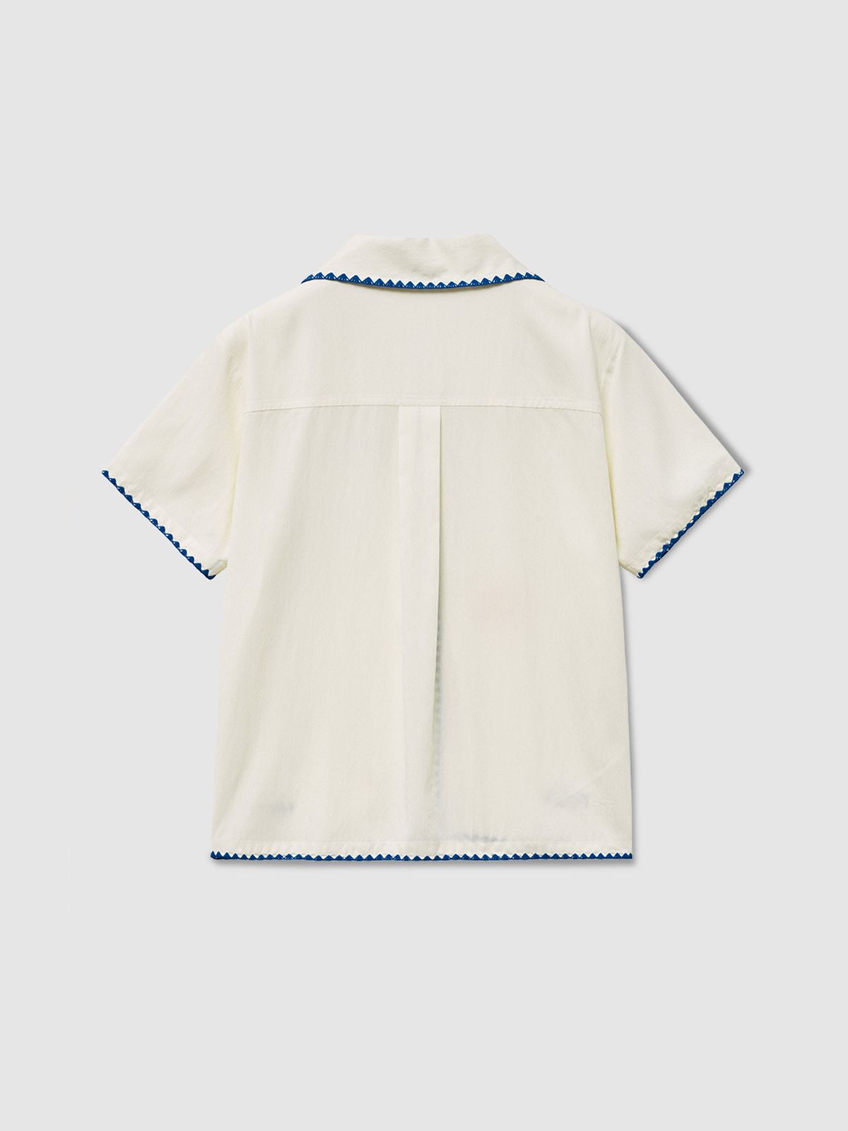 탭루덴스(TABBLUDENS) Ludens Open Collar Shirt_Ivory