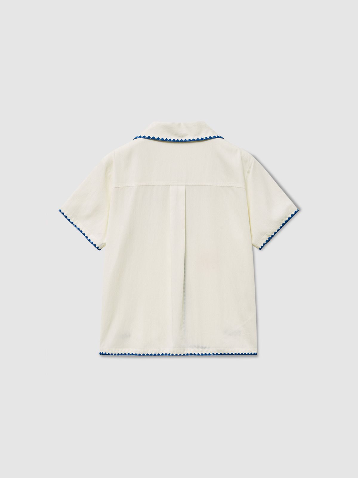 탭루덴스(TABBLUDENS) Ludens Open Collar Shirt_Ivory