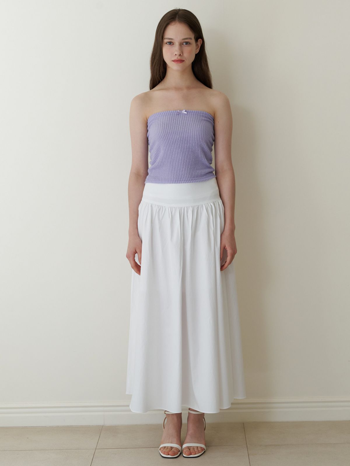 카인더베이비(KINDABABY) baby ribbon tube top - light purple