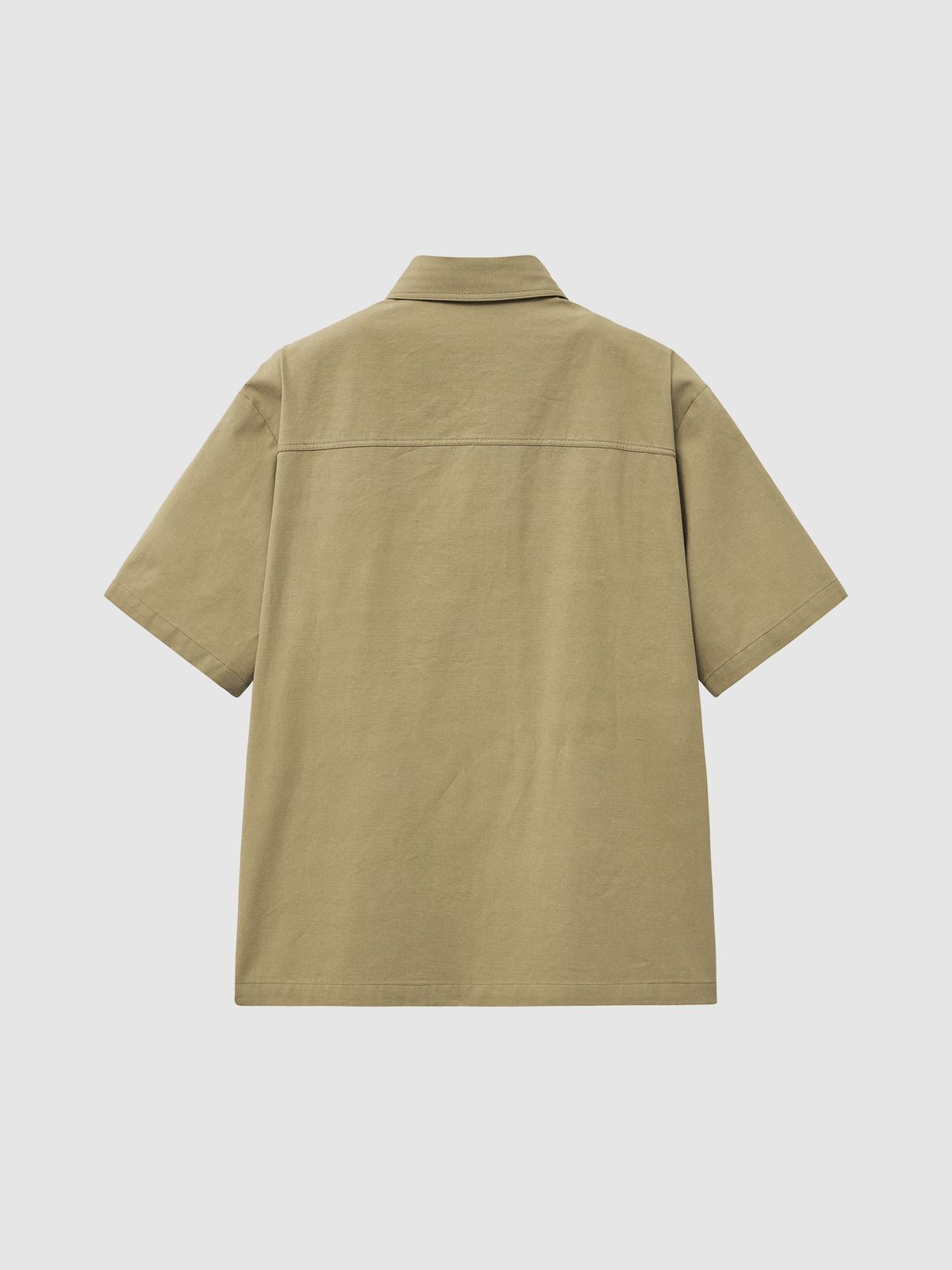 탭루덴스(TABBLUDENS) Utility Short Sleeve Shirt_Beige
