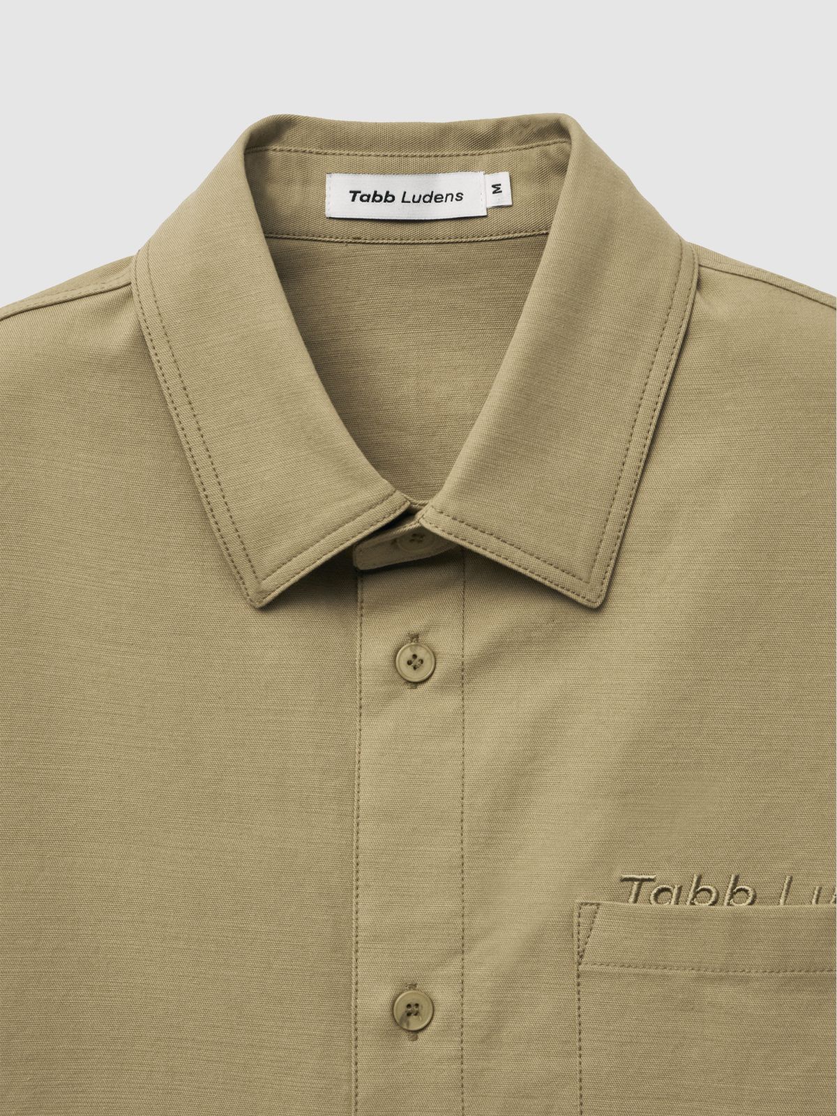 탭루덴스(TABBLUDENS) Utility Short Sleeve Shirt_Beige