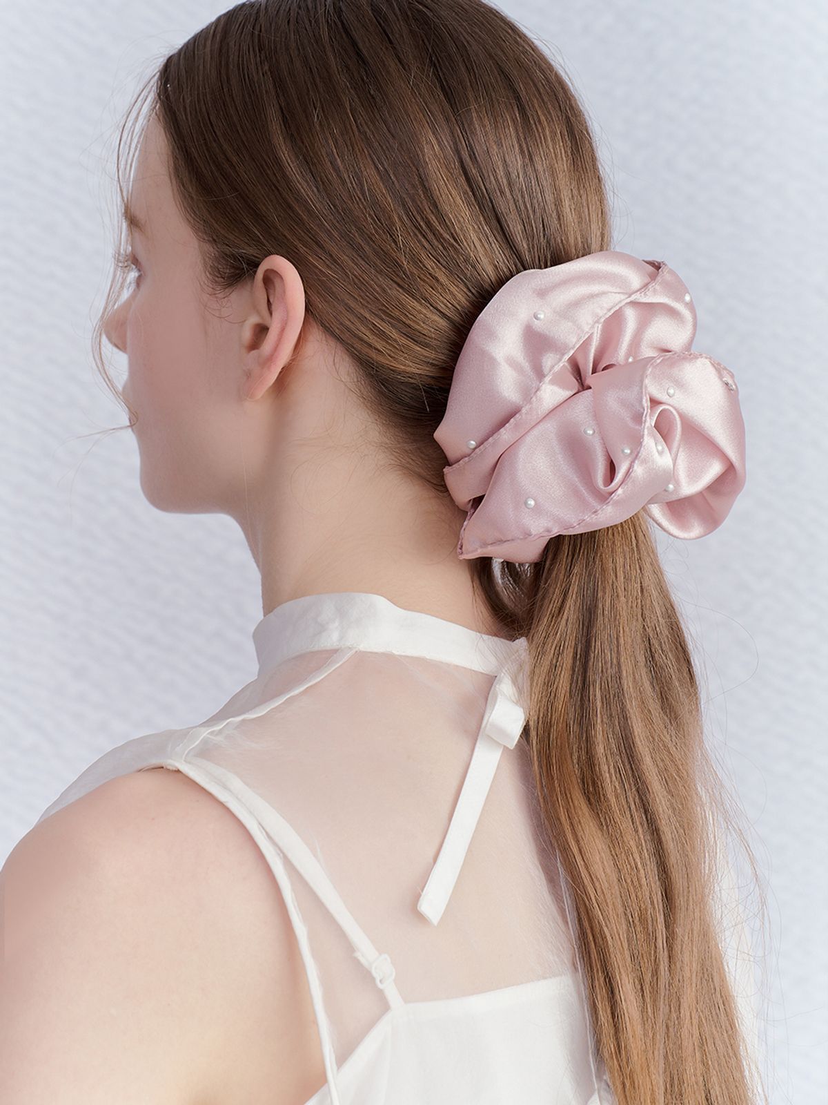 앵브록스(ENGBROX) blooming pearl scrunchie_2 colors