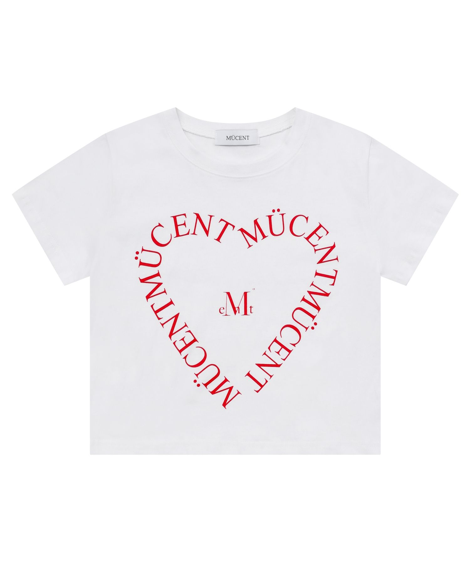 Tシャツ・カットソー MUCENT Heart lettering short sleeve tee 4 colors P00000LM MUSINSA公式 | MUCENT Heart Lettering Short Sleeve T-Shirt (6