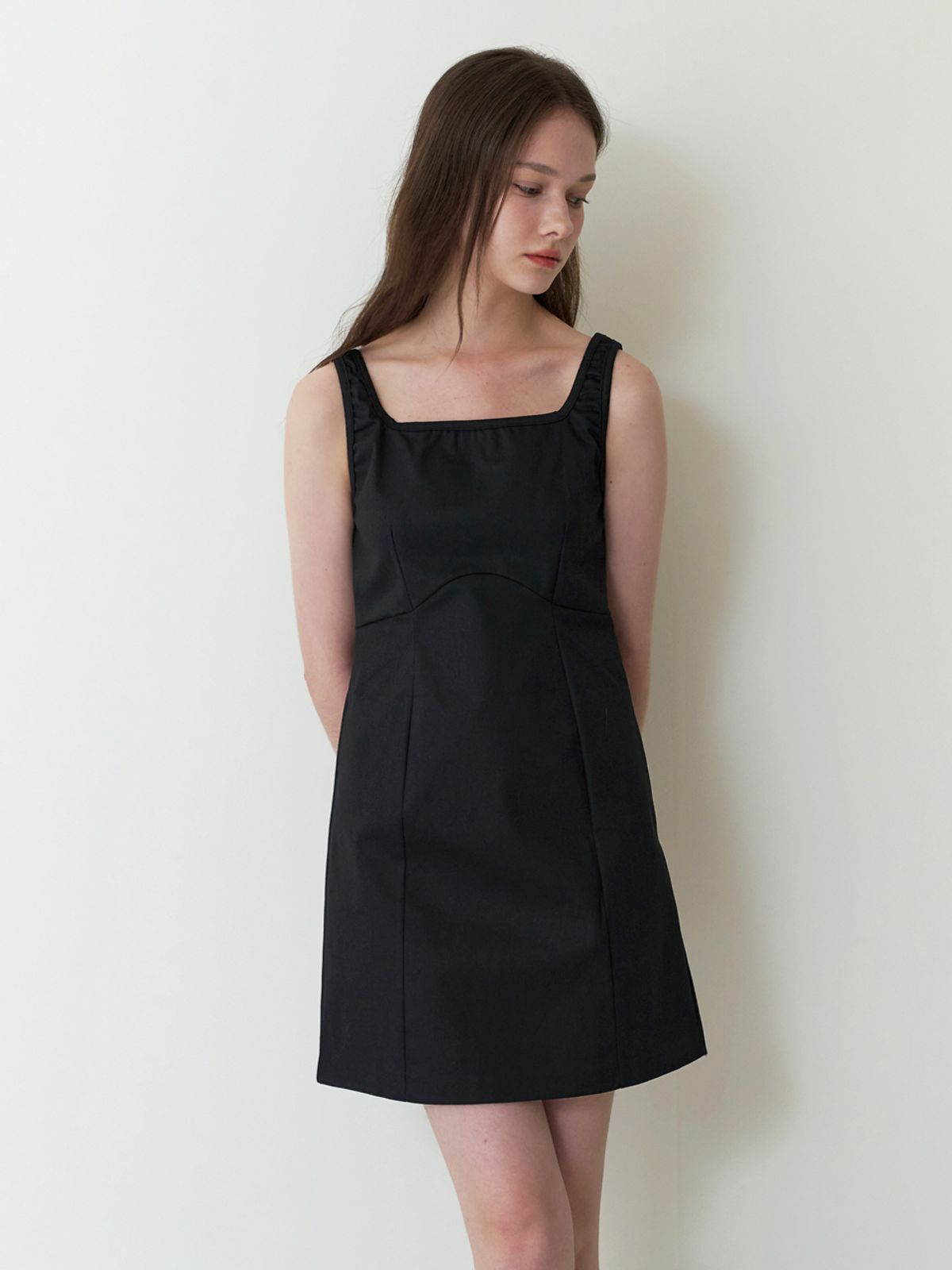 카인더베이비(KINDABABY) basic tension mini dress - black
