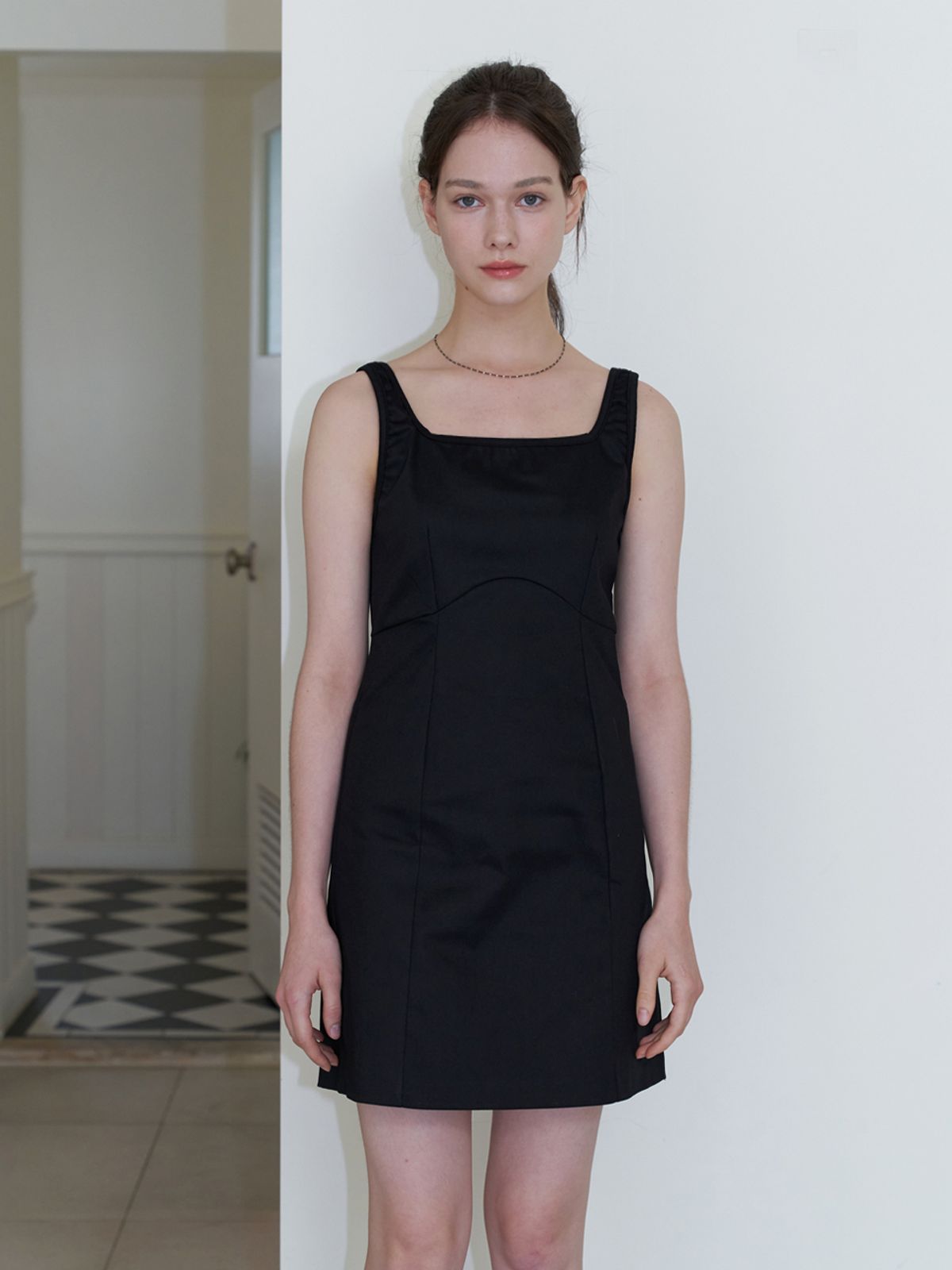 카인더베이비(KINDABABY) basic tension mini dress - black