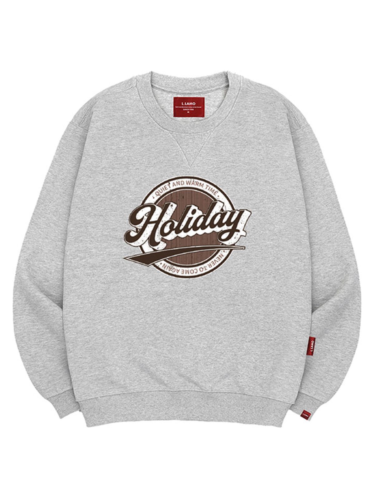 엘라모(LLAMO) 홀리데이 맨투맨 남녀공용 빅사이즈 S~4XL