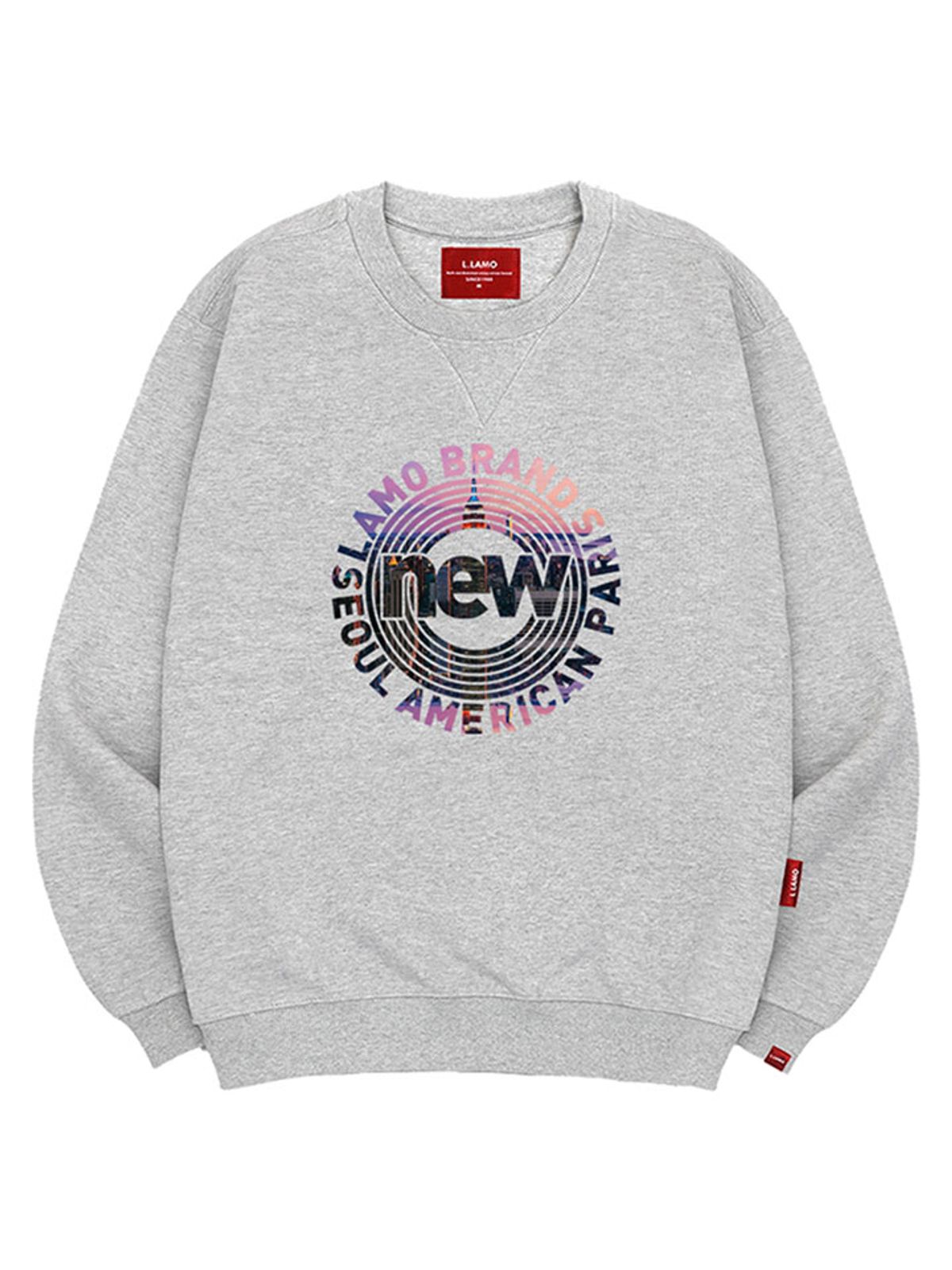 엘라모(LLAMO) 브랜드뉴 맨투맨 남녀공용 빅사이즈 S~4XL