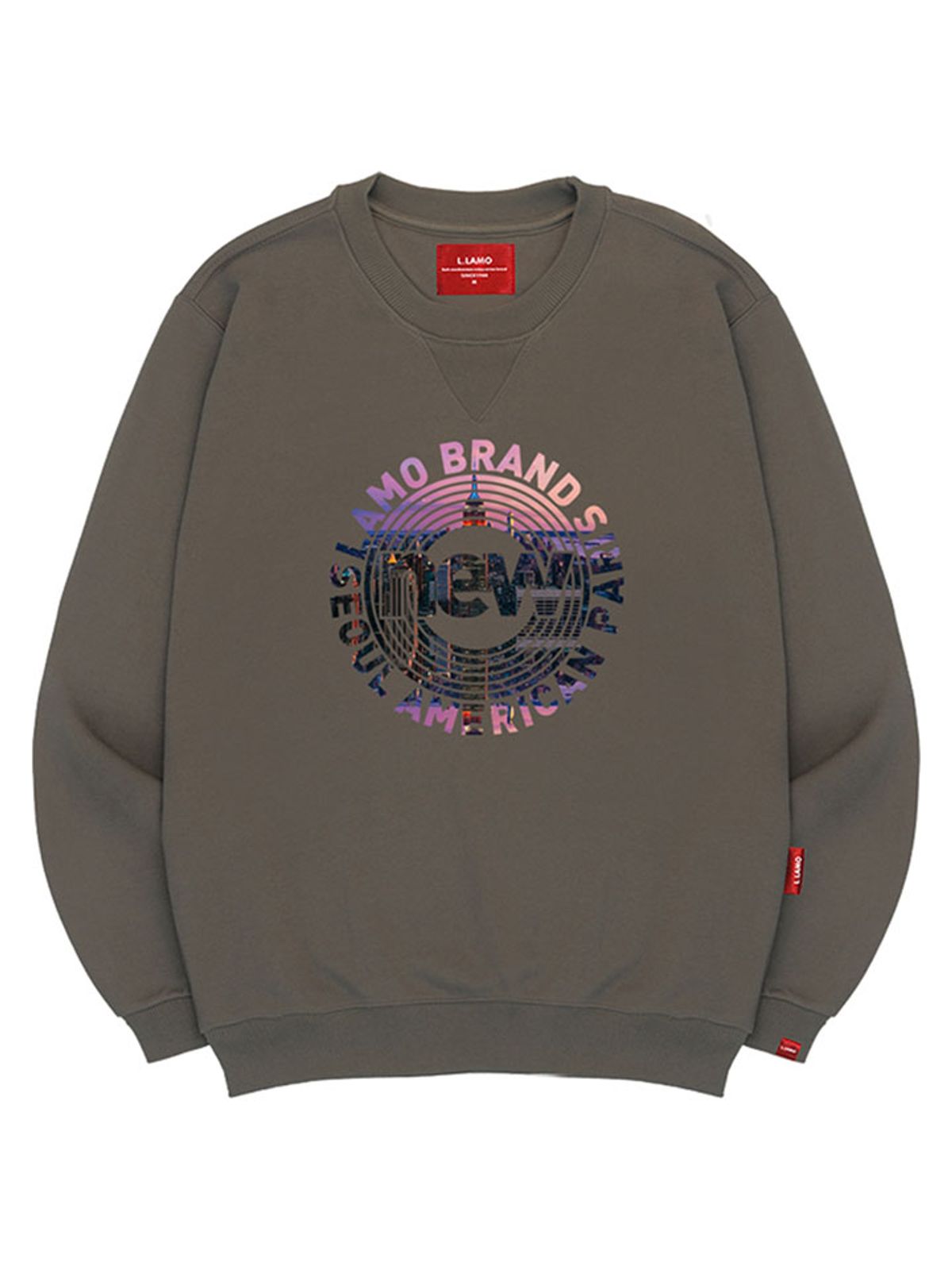 엘라모(LLAMO) 브랜드뉴 맨투맨 남녀공용 빅사이즈 S~4XL
