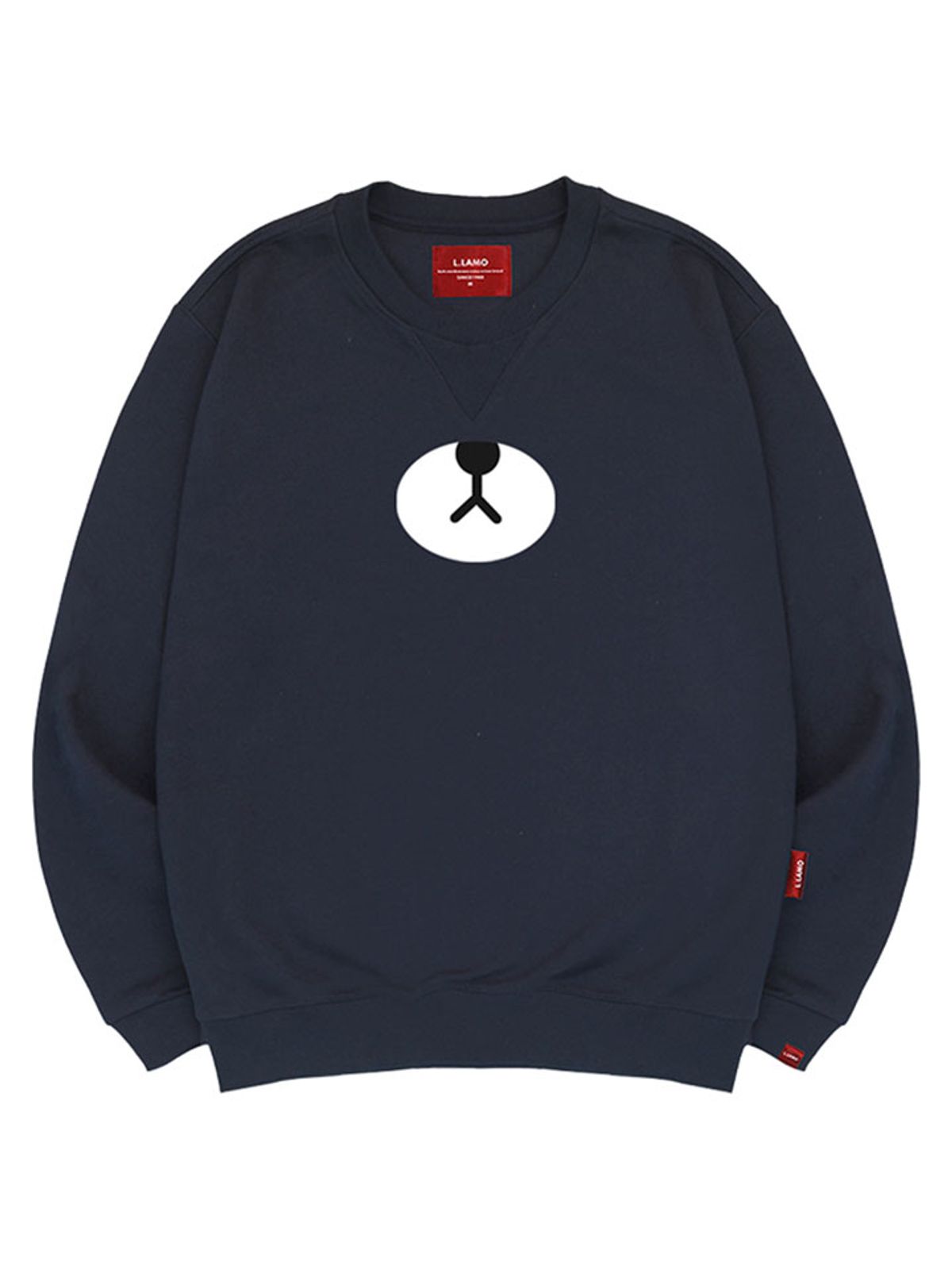 엘라모(LLAMO) 베어코코 맨투맨 남녀공용 빅사이즈 S~4XL