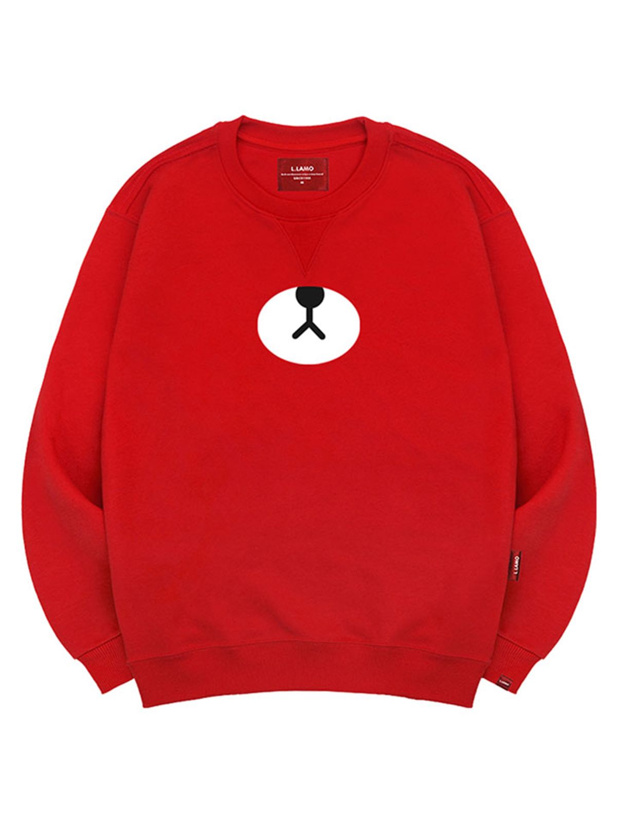 엘라모(LLAMO) 베어코코 맨투맨 남녀공용 빅사이즈 S~4XL
