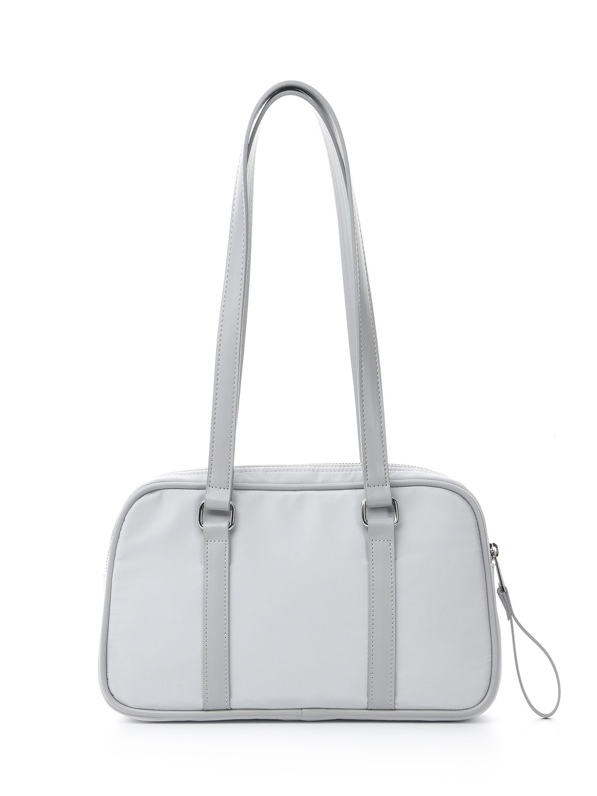 닉앤니콜(NICK&NICOLE) CRYSTAL NYLON MINI BOSTON BAG_SILVER