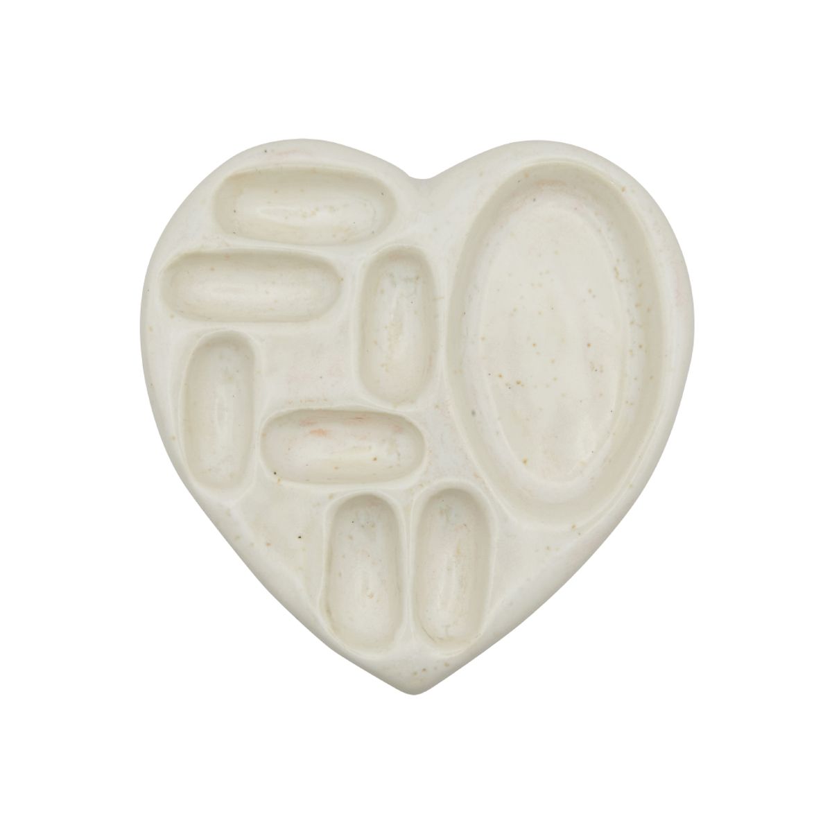 엔프프(NFF) ceramic heart mix holder-oatmeal
